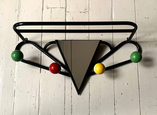Roger Feraud Sputnik/Atomic Wall Rack & Coat Hook With Mirror 1950s/60s