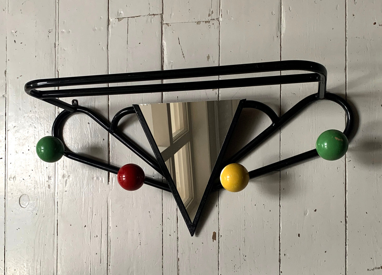 Roger Feraud Sputnik/Atomic Wall Rack & Coat Hook With Mirror 1950s/60s
