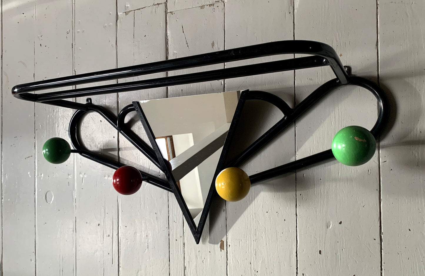 Roger Feraud Sputnik/Atomic Wall Rack & Coat Hook With Mirror 1950s/60s