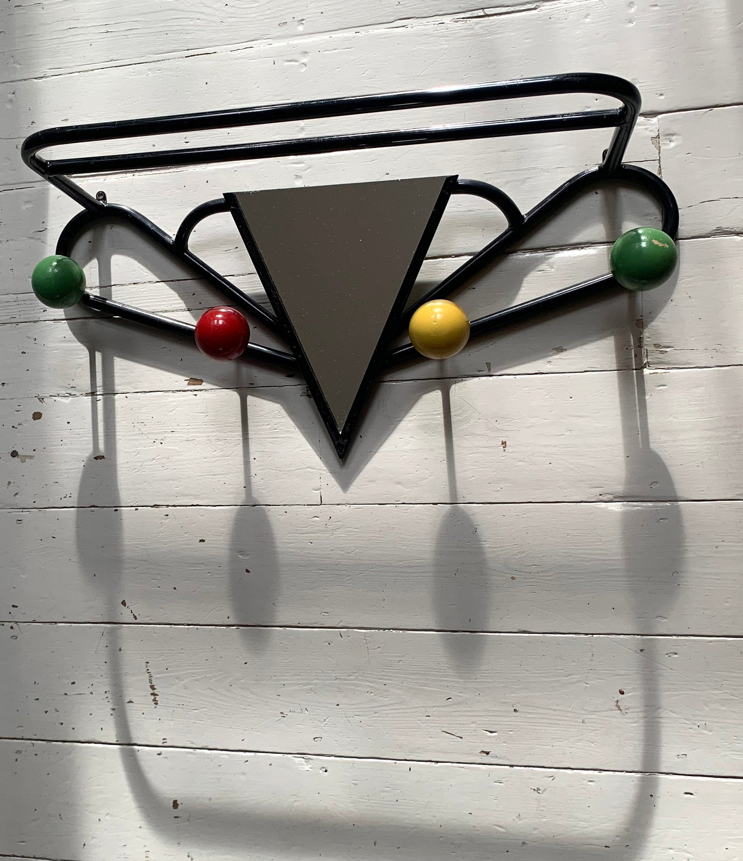 Roger Feraud Sputnik/Atomic Wall Rack & Coat Hook With Mirror 1950s/60s