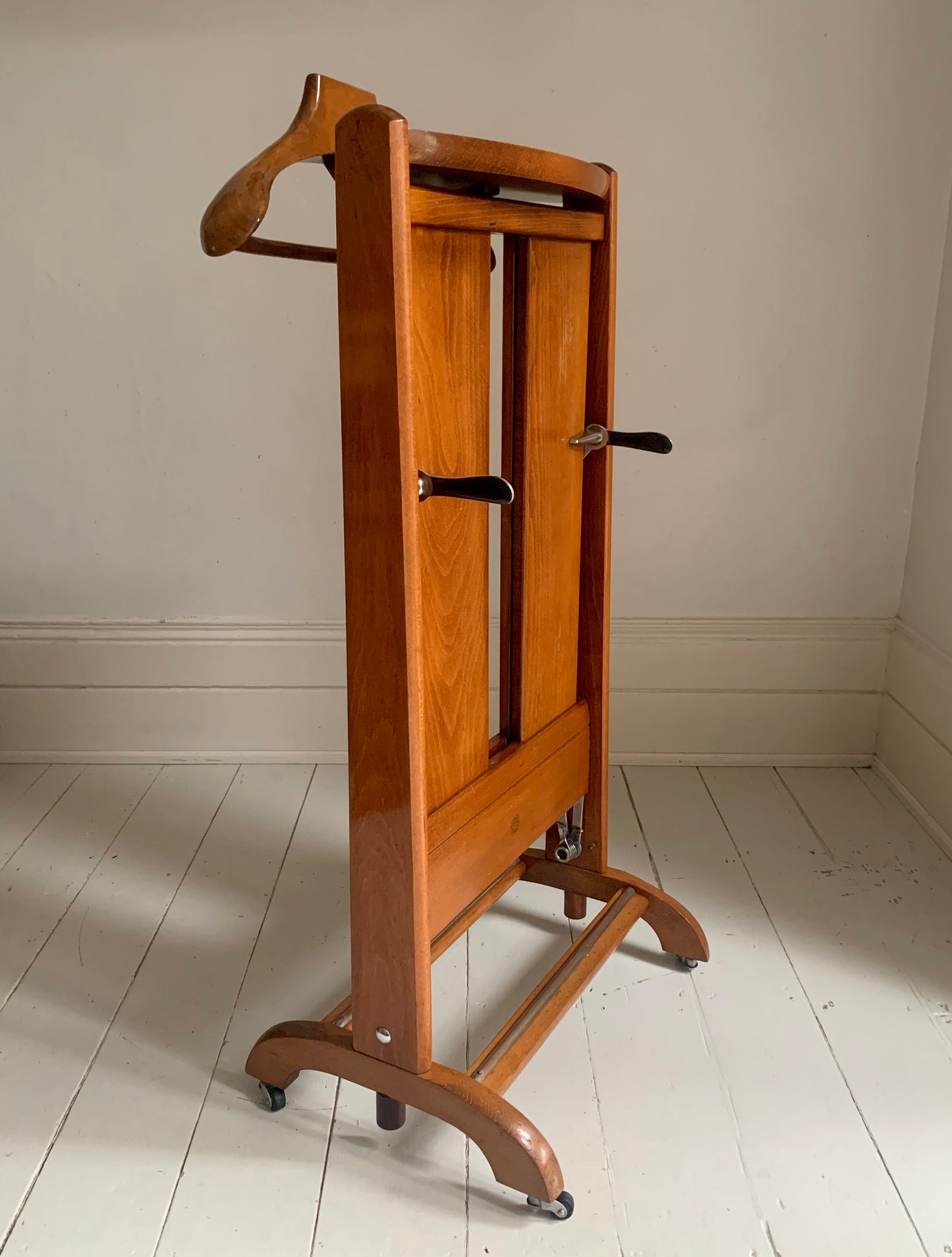 Mid Century Fratelli Reguitti Teak Valet Stand - for Jacket, Trousers & Trinkets