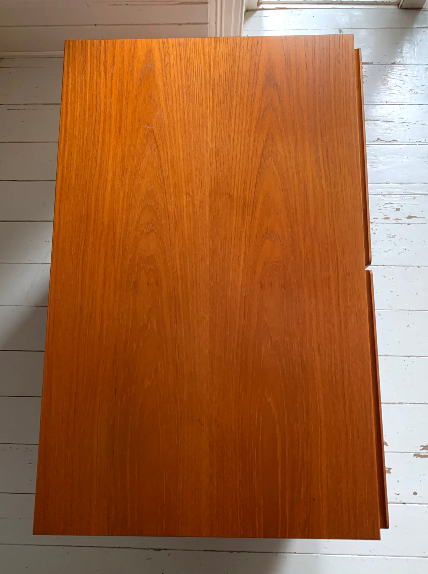 Mid Century Modern Teak Beaver & Tapley Free Standing Two-Door Media Cabinet