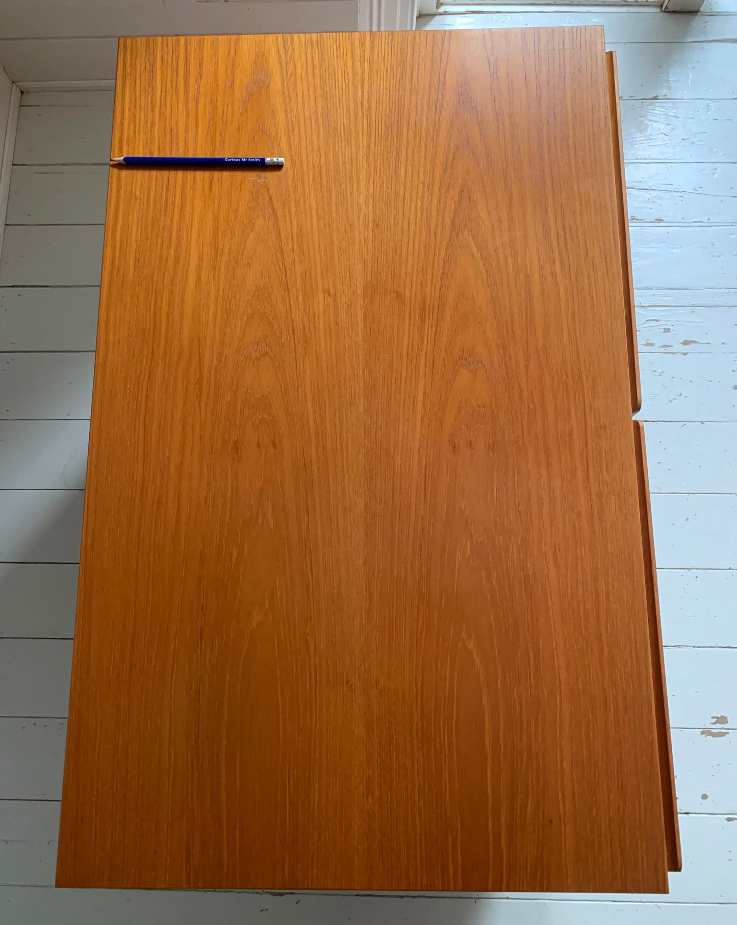 Mid Century Modern Teak Beaver & Tapley Free Standing Two-Door Media Cabinet