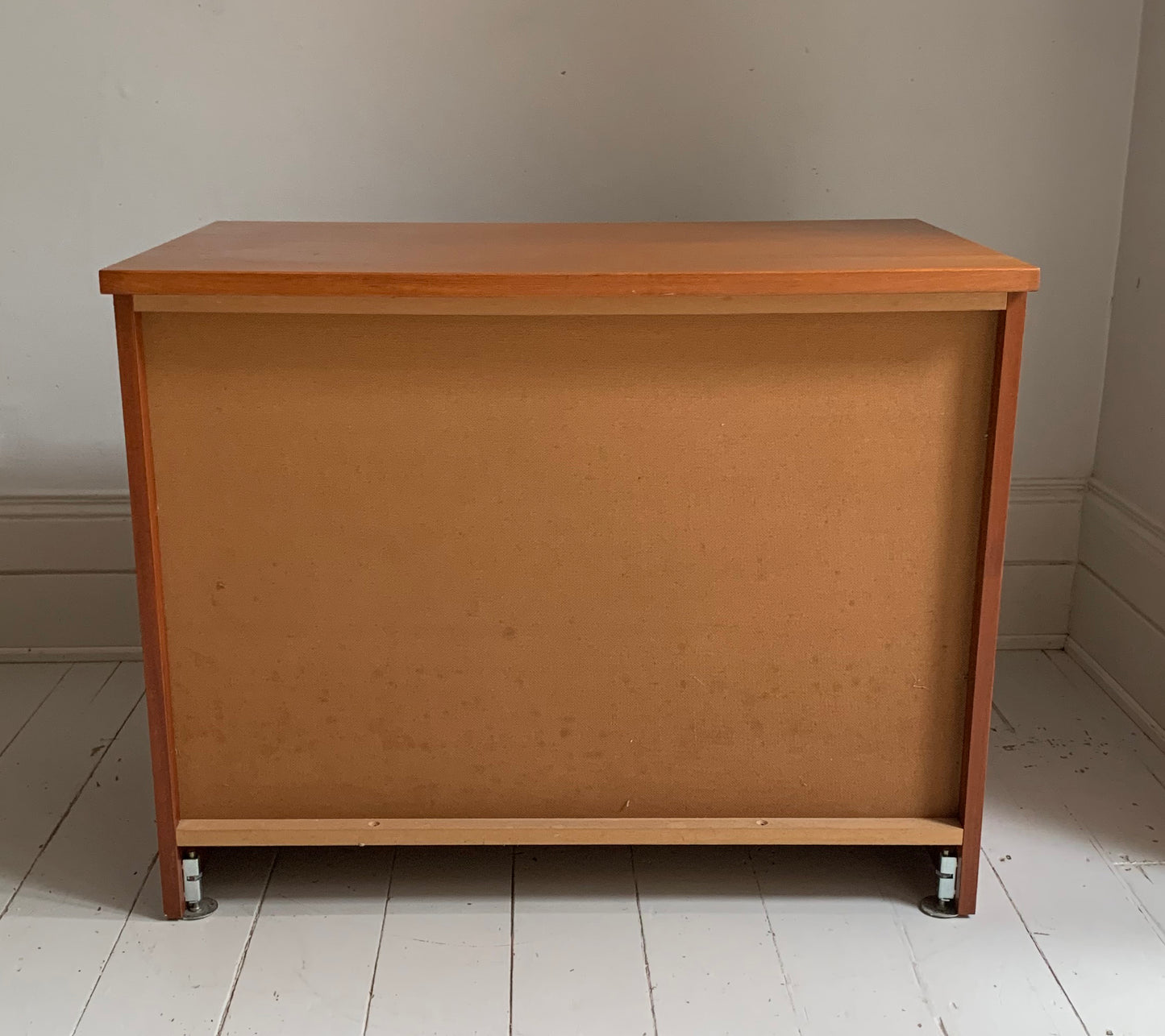 Mid Century Modern Teak Beaver & Tapley Free Standing Two-Door Media Cabinet