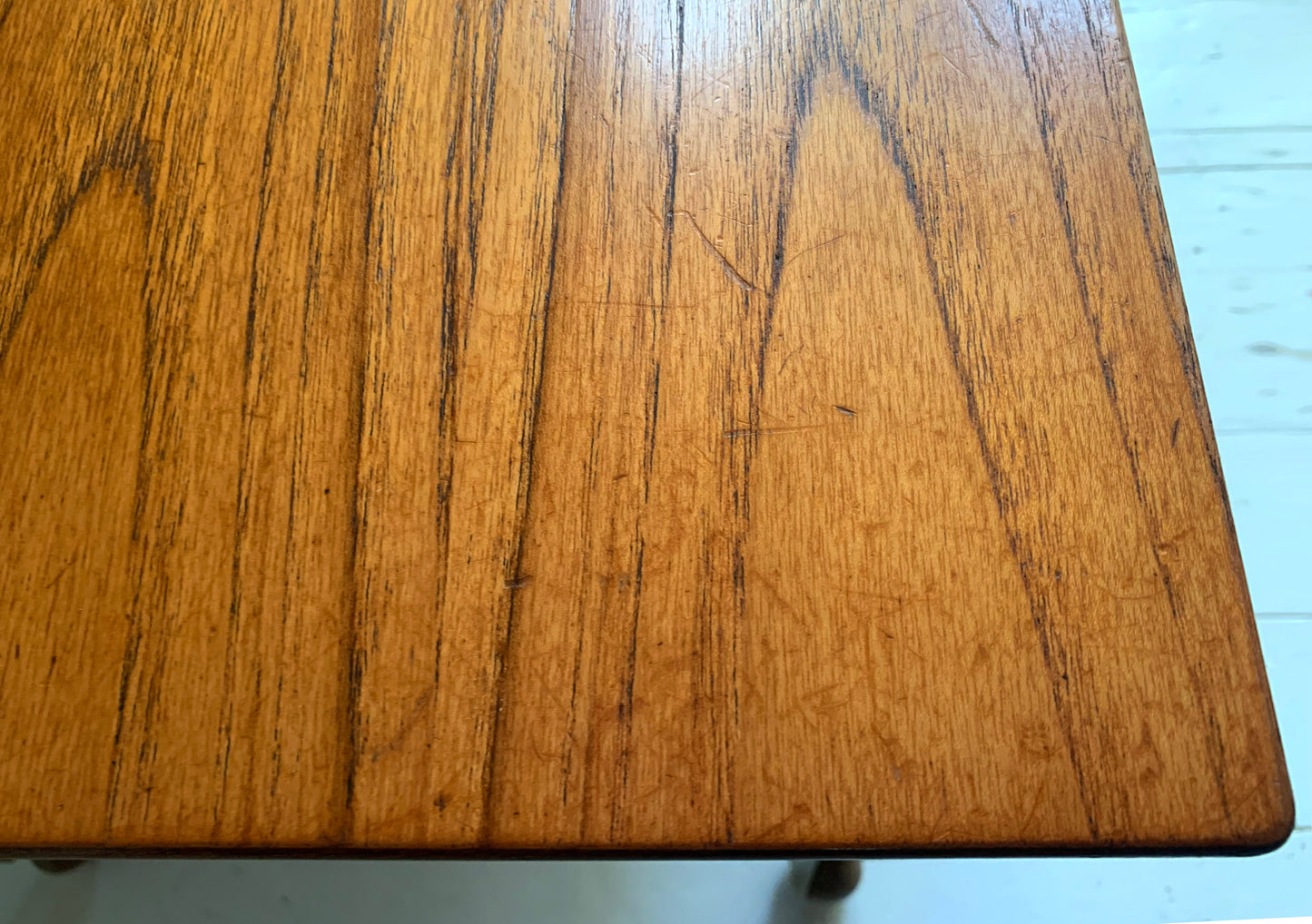 Vintage Mid Century Modern Teak Two Tier Trolley Table on Castors