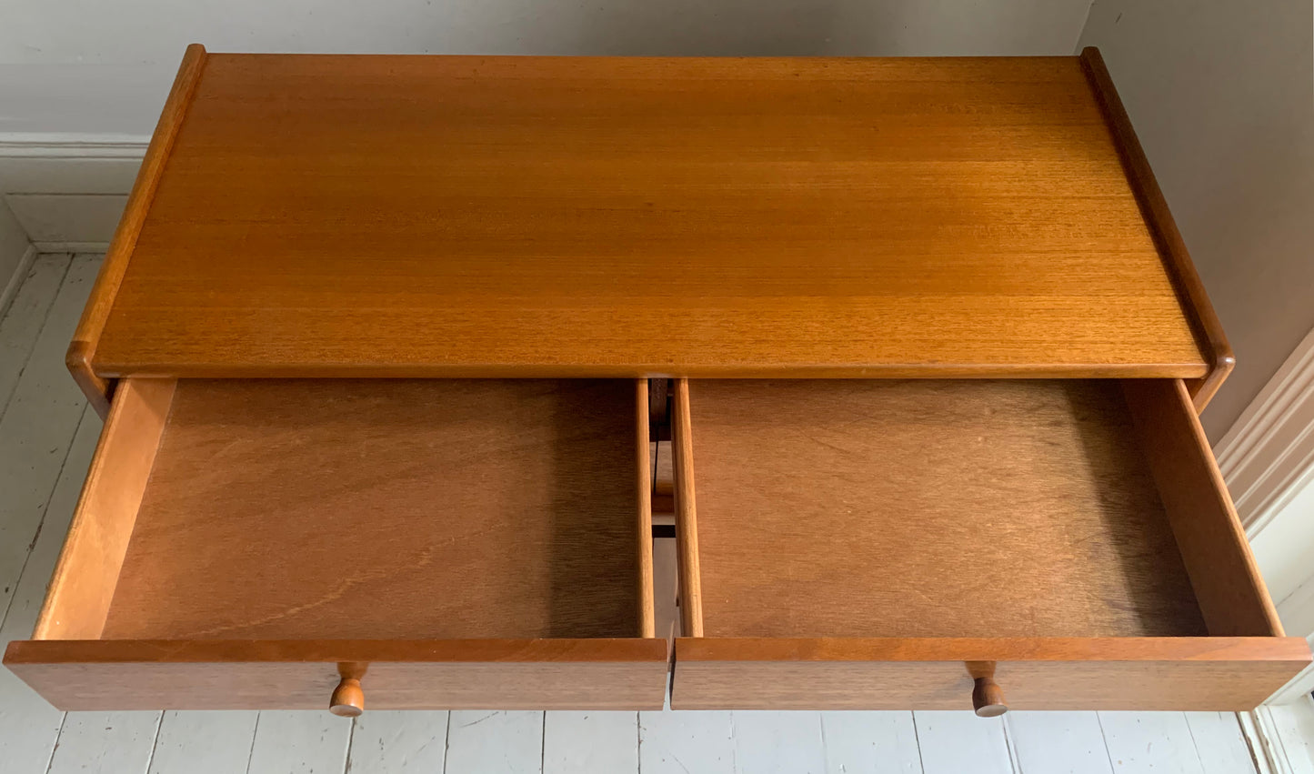 Mid Century Nathan Squares Teak Side Board, Cupboard, Media Cabinet