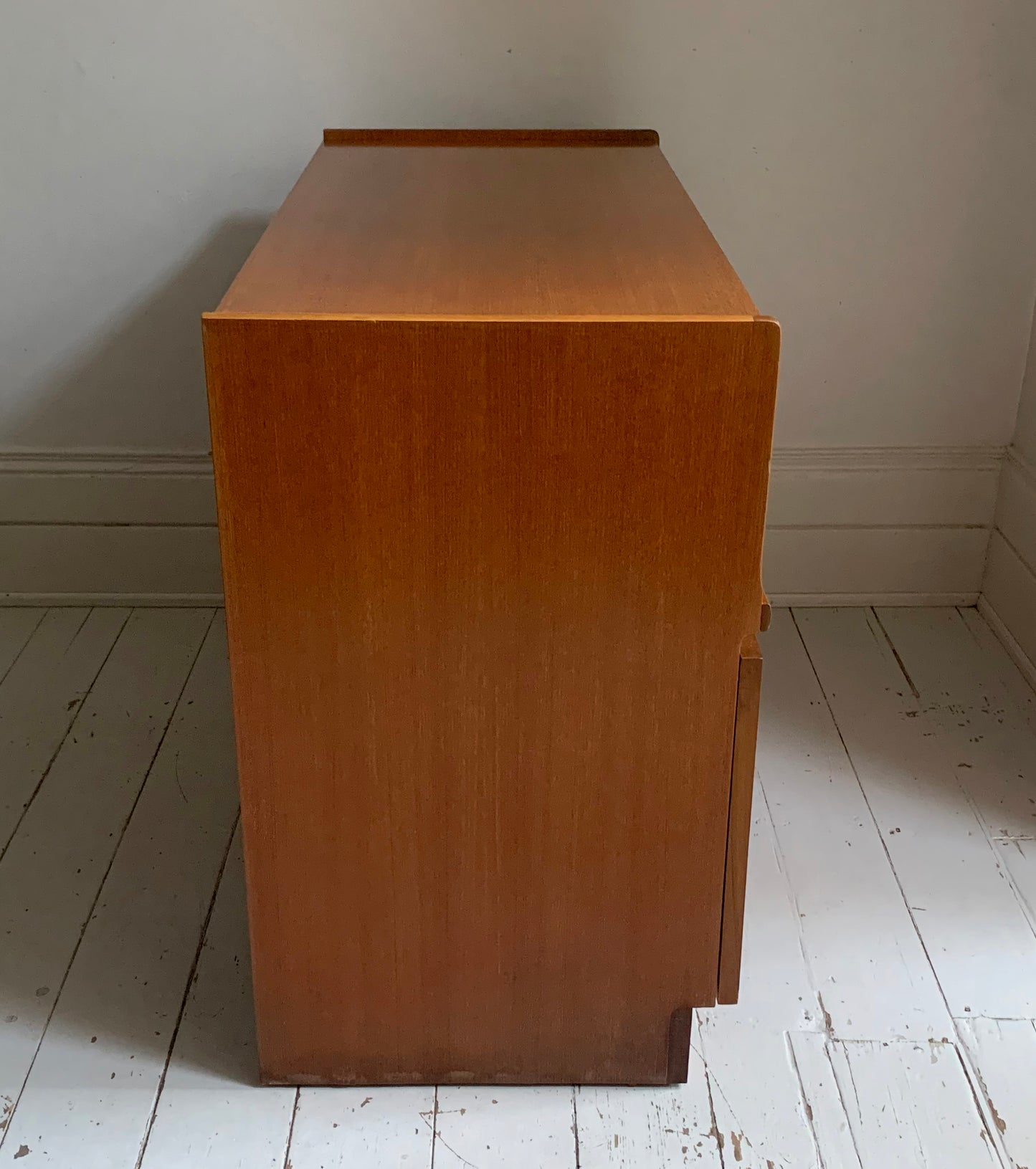 Mid Century Nathan Squares Teak Side Board, Cupboard, Media Cabinet