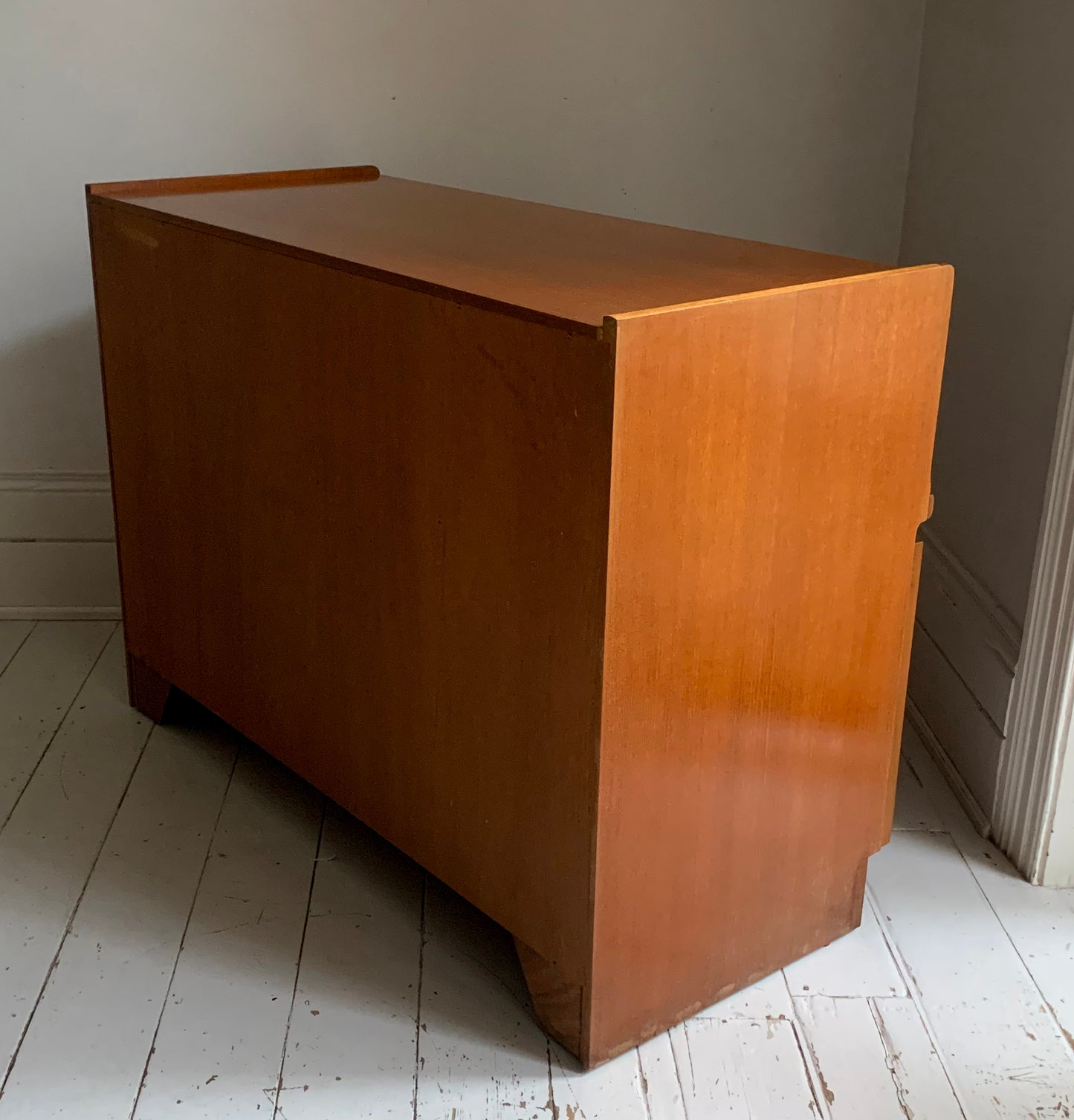 Mid Century Nathan Squares Teak Side Board, Cupboard, Media Cabinet