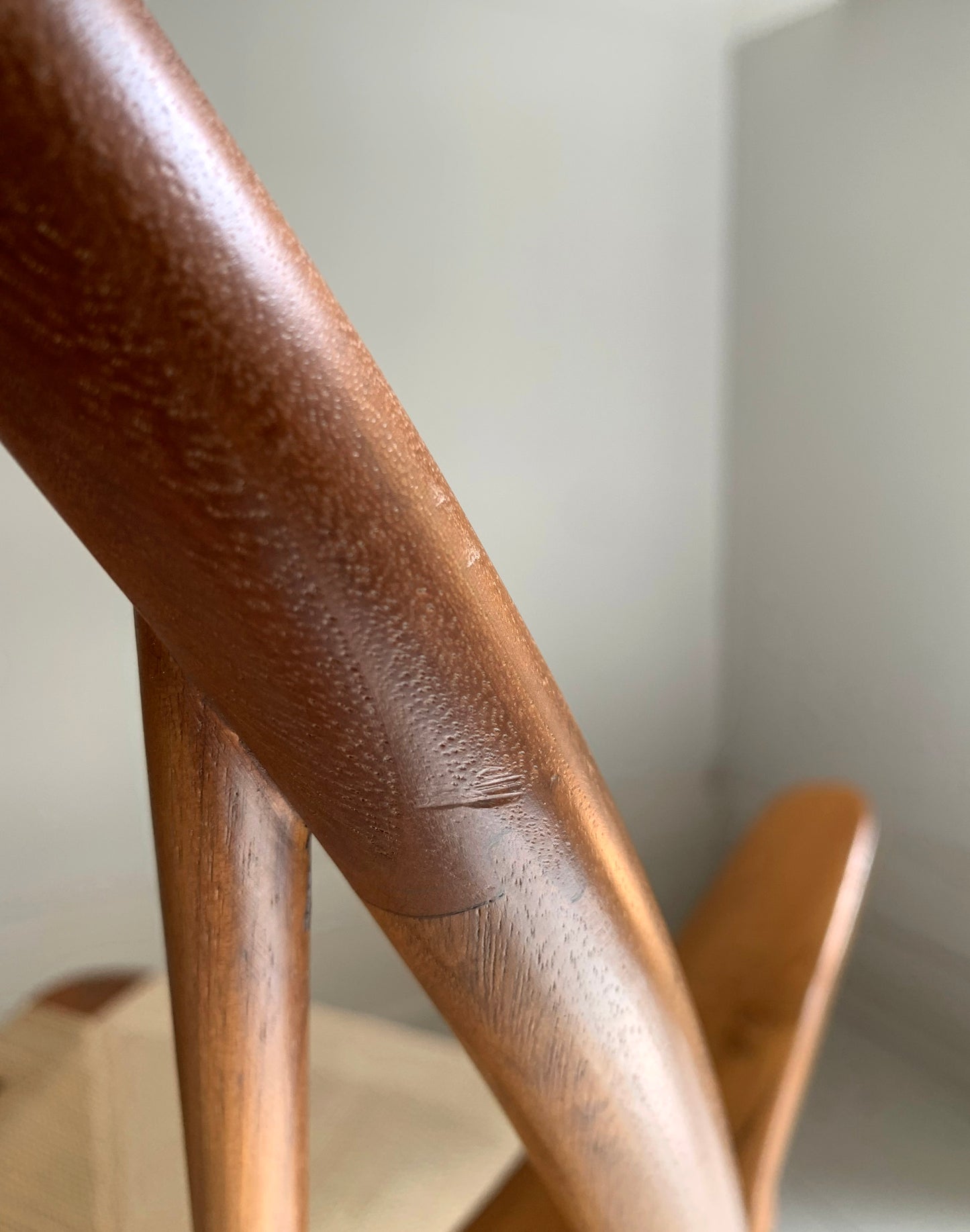 PP 550 Peacock Chair, Timber Frame, Papercord Upholstery, Excellent Condition