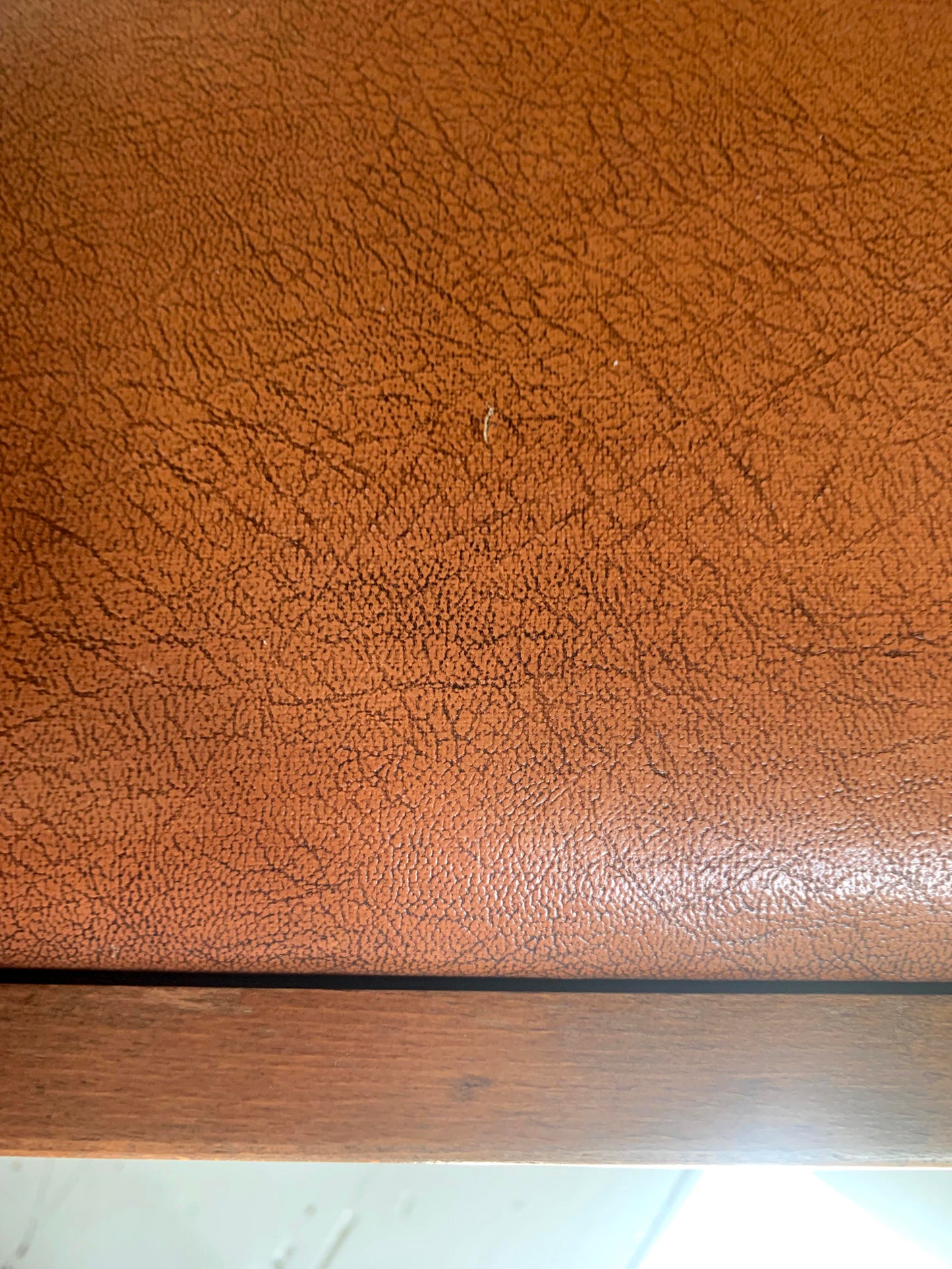 Pair of 1920/30s Horseshoe, Tub Carver Chairs Upholstered in Cognac Vinyl