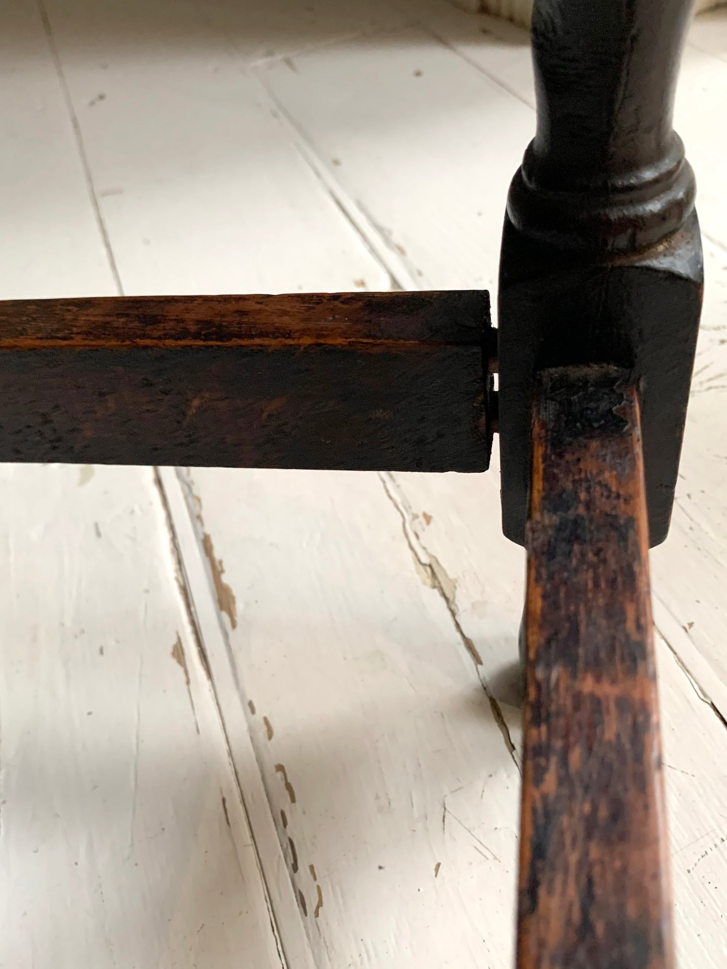 Pair of Antique Edwardian Oak Barley Twist Tall Side Tables w/ Pie Crust Edging