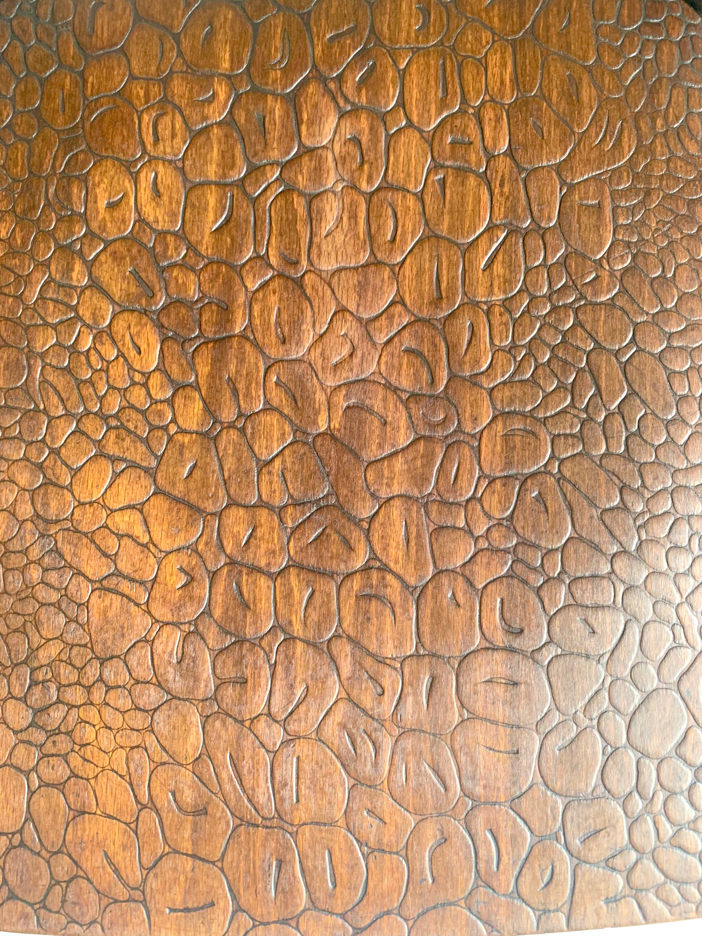 A Pair of Crocodile Embossed Bentwood Cafe / Dining Chairs, a rare find