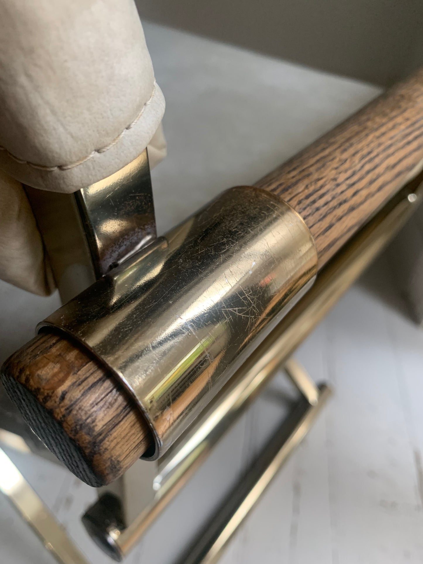 Pair of Vintage CAL-STYLE Furniture Directors Chairs ; dated 1984