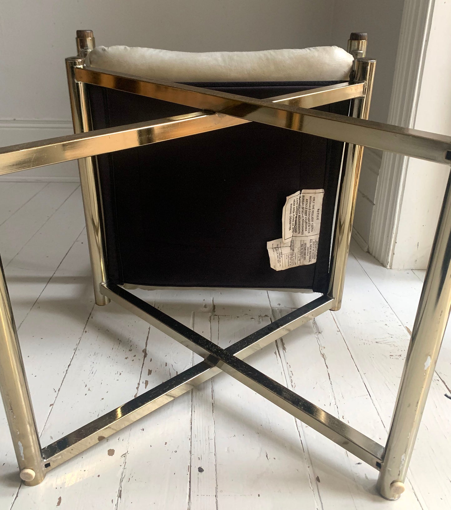 Pair of Vintage CAL-STYLE Furniture Directors Chairs ; dated 1984