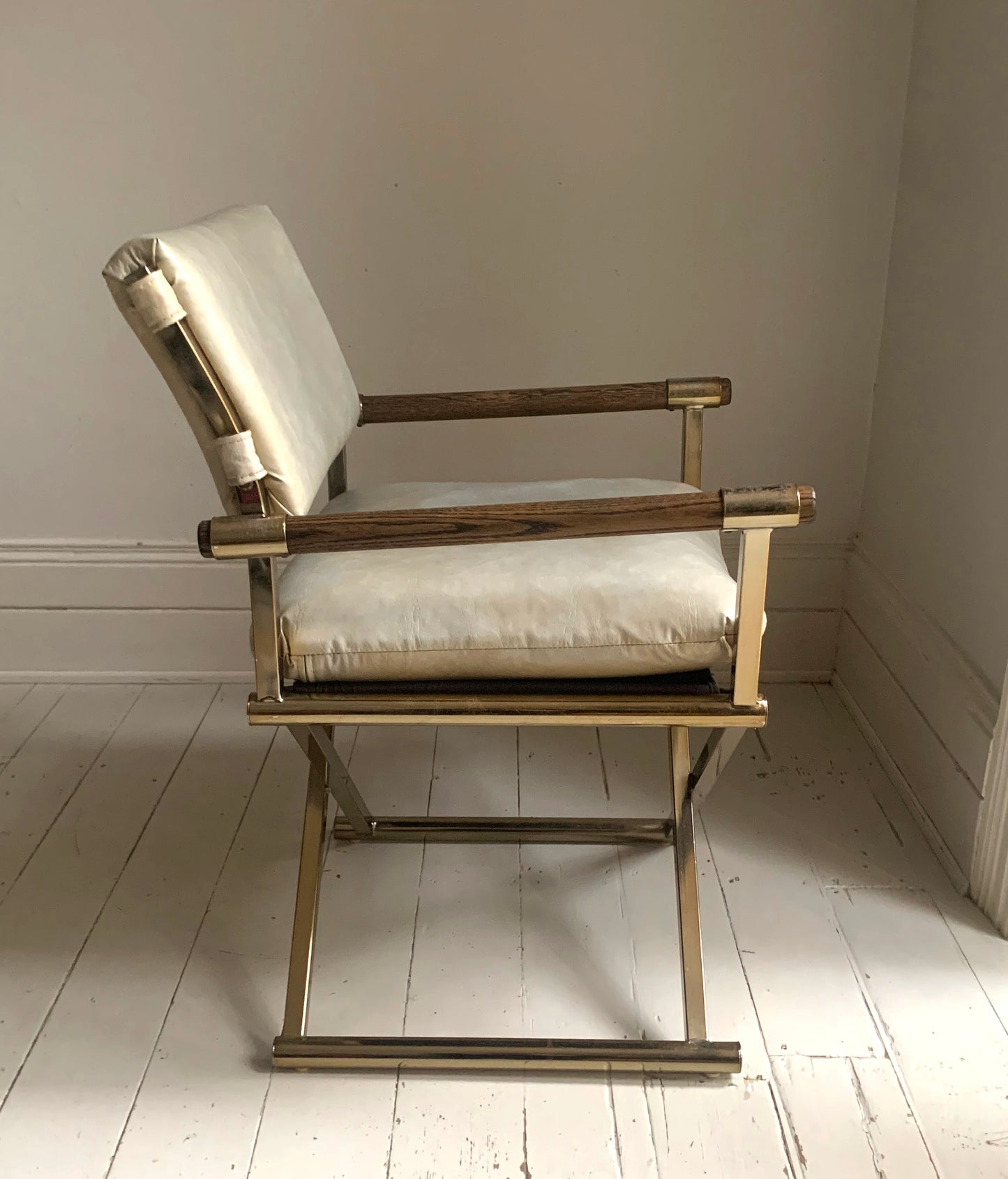 Pair of Vintage CAL-STYLE Furniture Directors Chairs ; dated 1984