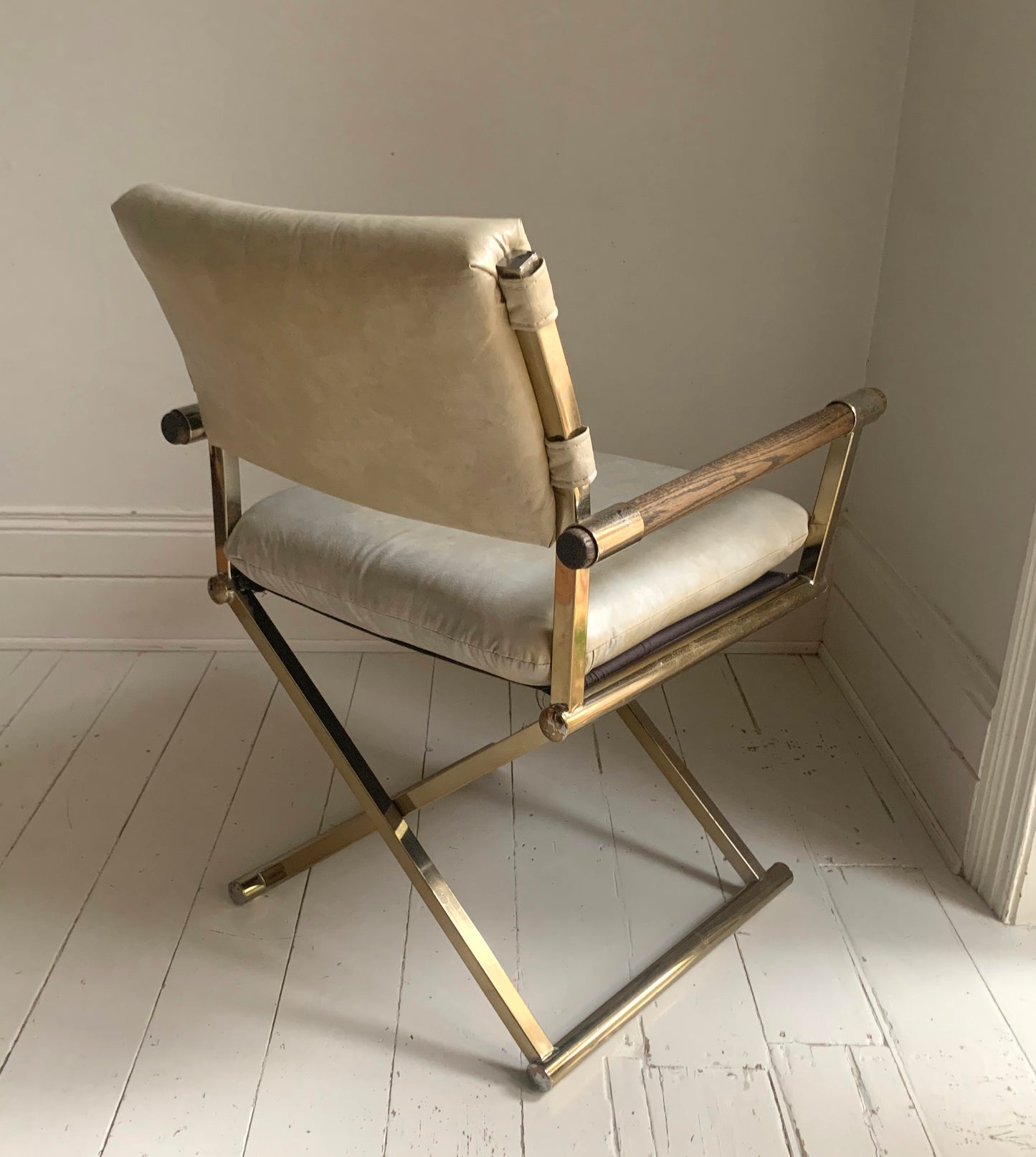 Pair of Vintage CAL-STYLE Furniture Directors Chairs ; dated 1984