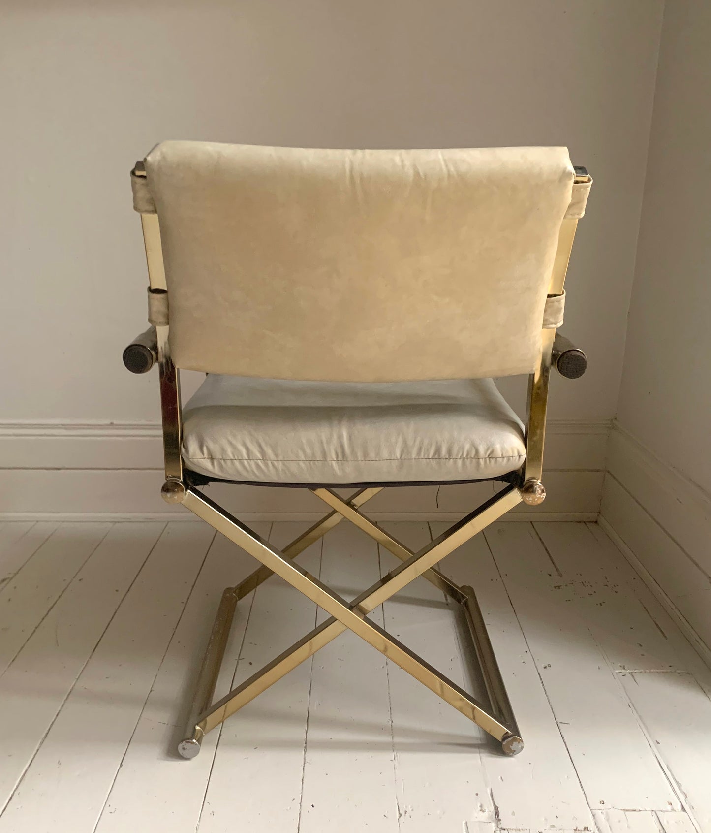 Pair of Vintage CAL-STYLE Furniture Directors Chairs ; dated 1984