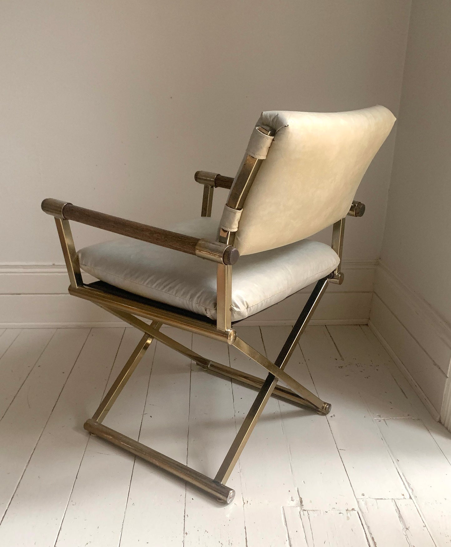 Pair of Vintage CAL-STYLE Furniture Directors Chairs ; dated 1984