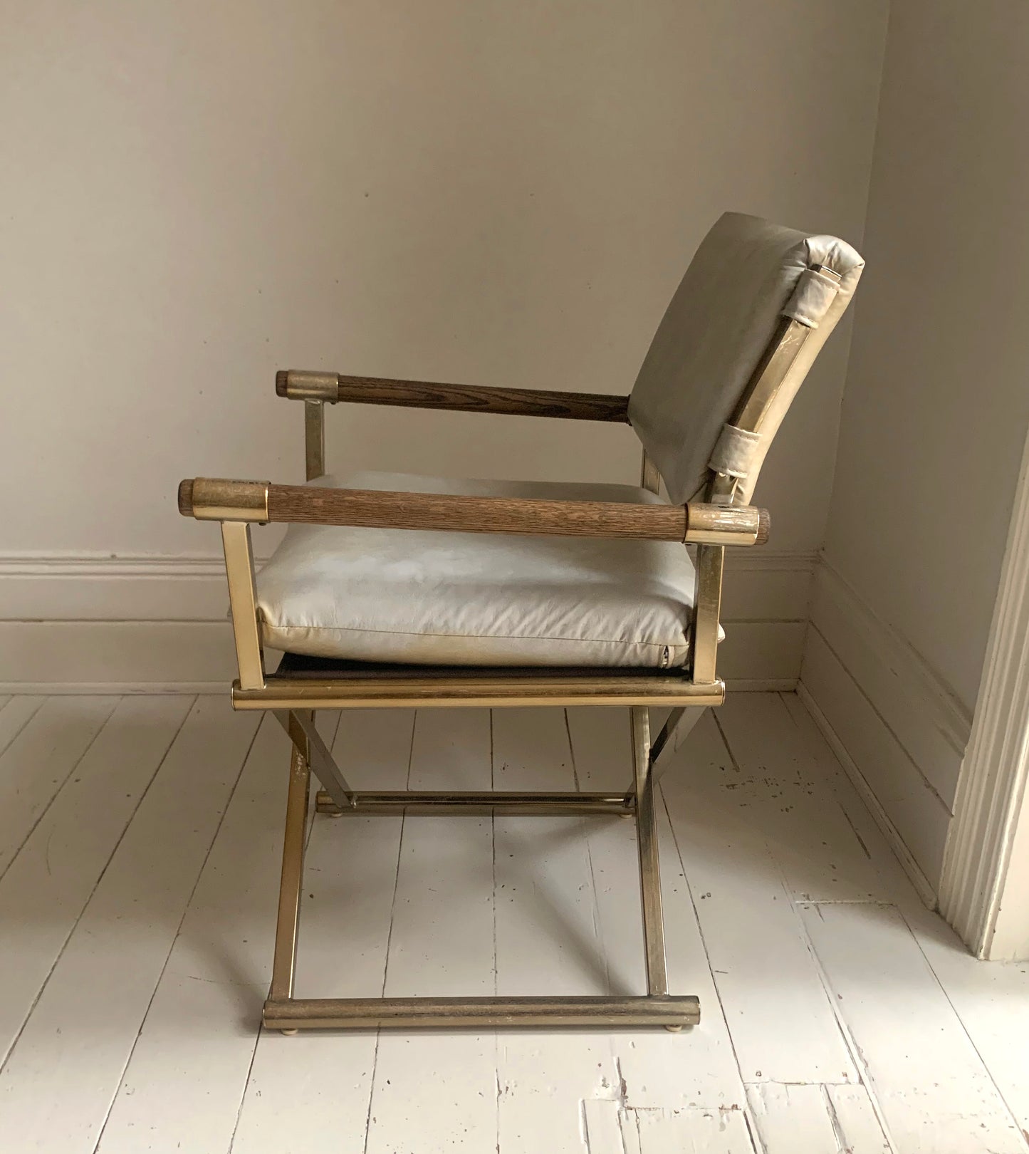 Pair of Vintage CAL-STYLE Furniture Directors Chairs ; dated 1984