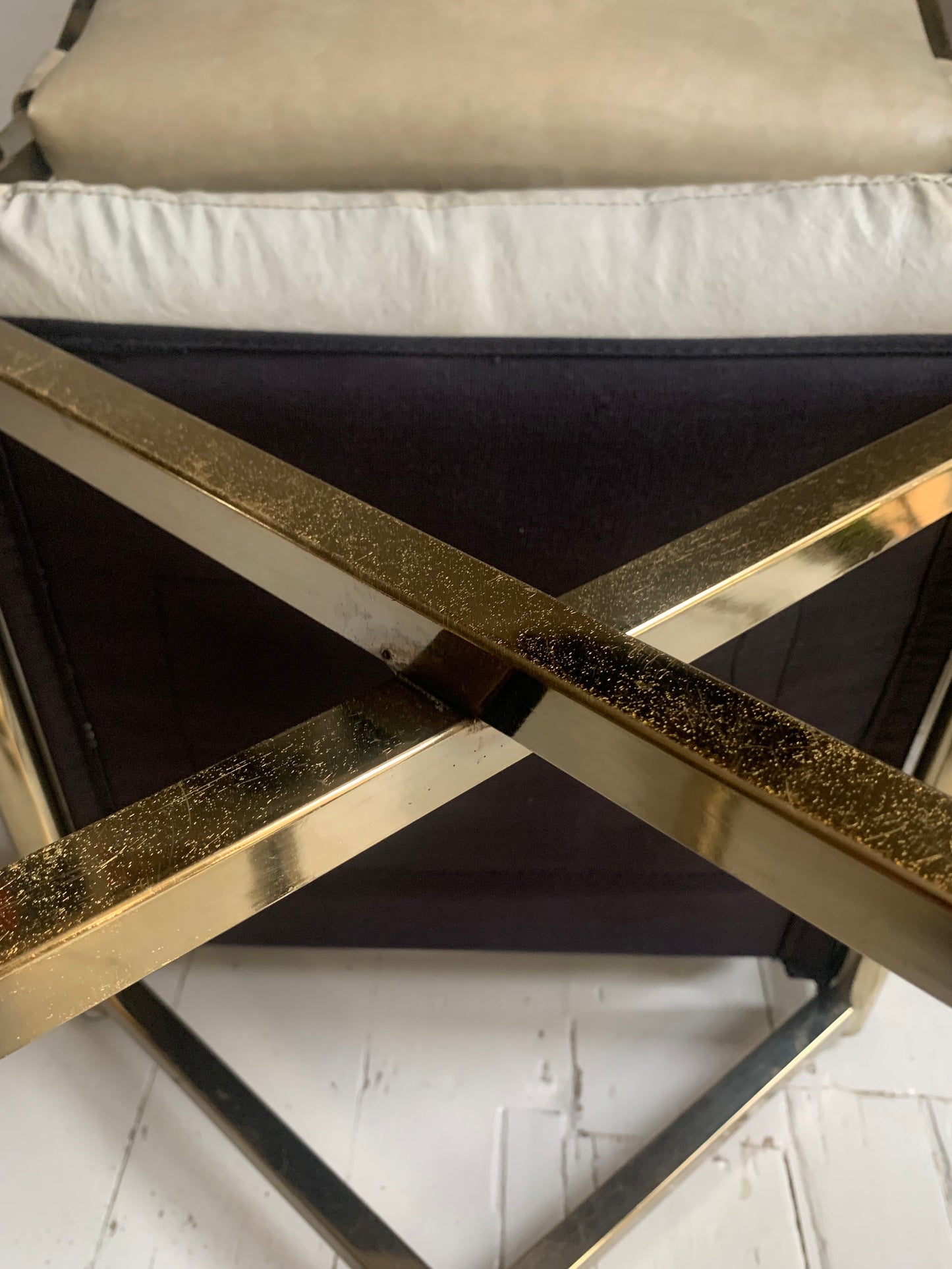 Pair of Vintage CAL-STYLE Furniture Directors Chairs ; dated 1984