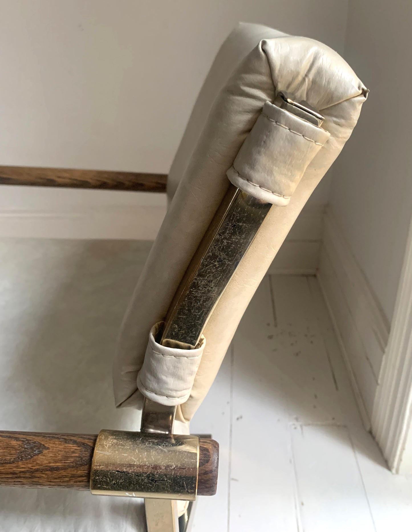 Pair of Vintage CAL-STYLE Furniture Directors Chairs ; dated 1984