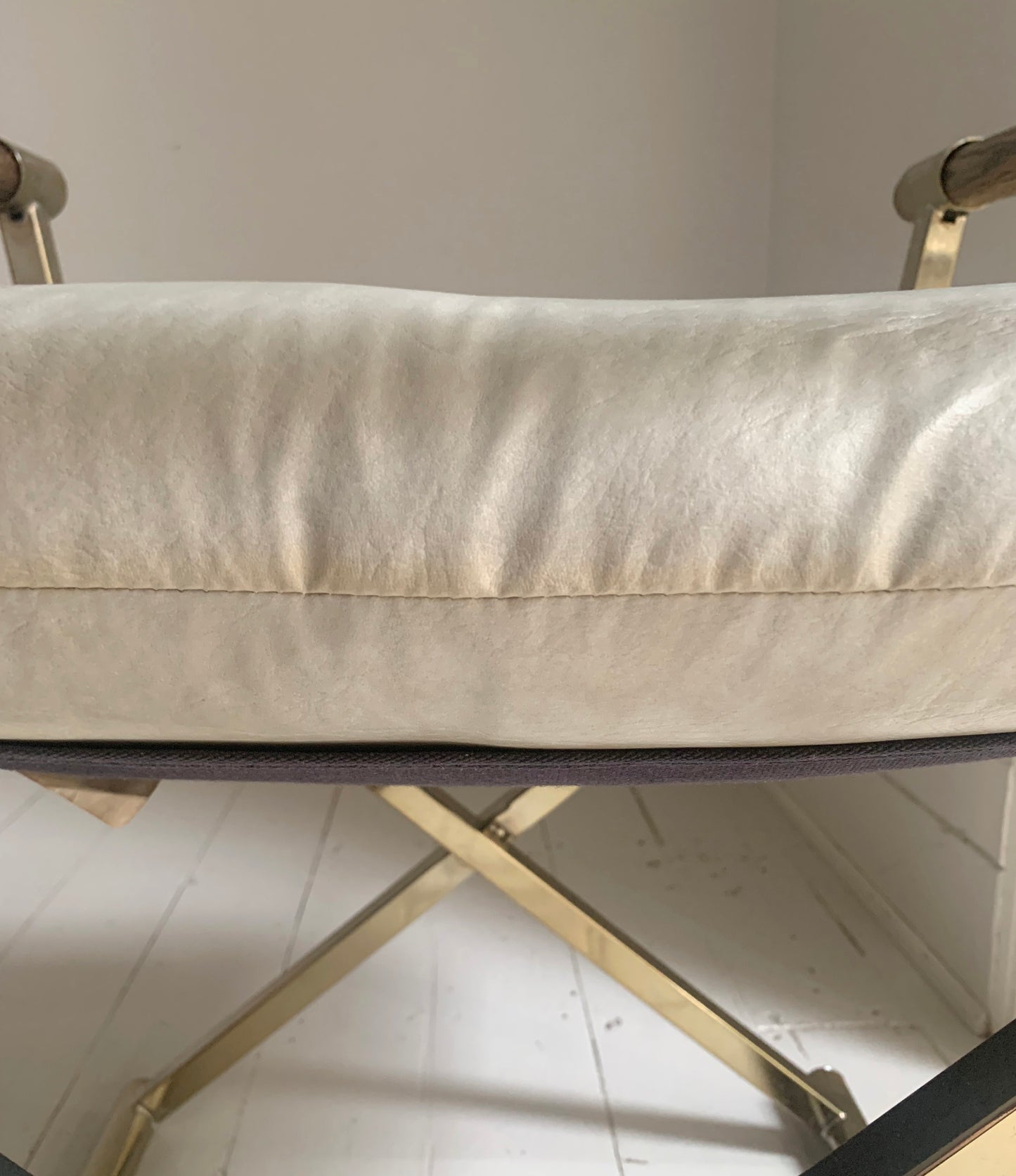 Pair of Vintage CAL-STYLE Furniture Directors Chairs ; dated 1984