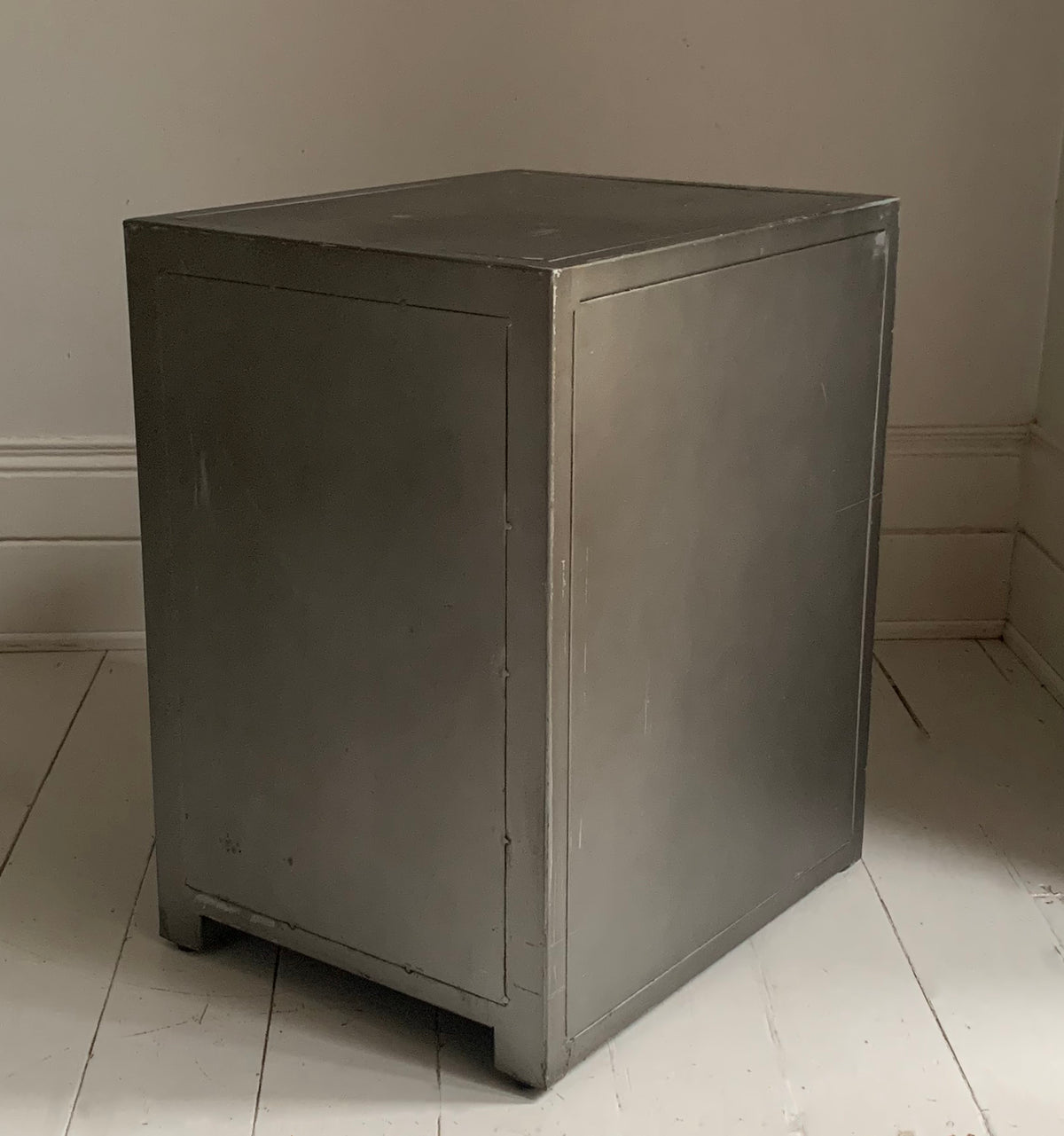Pair of Vintage Mixed Metal Night Stands / Chest of Drawers / Office Storage