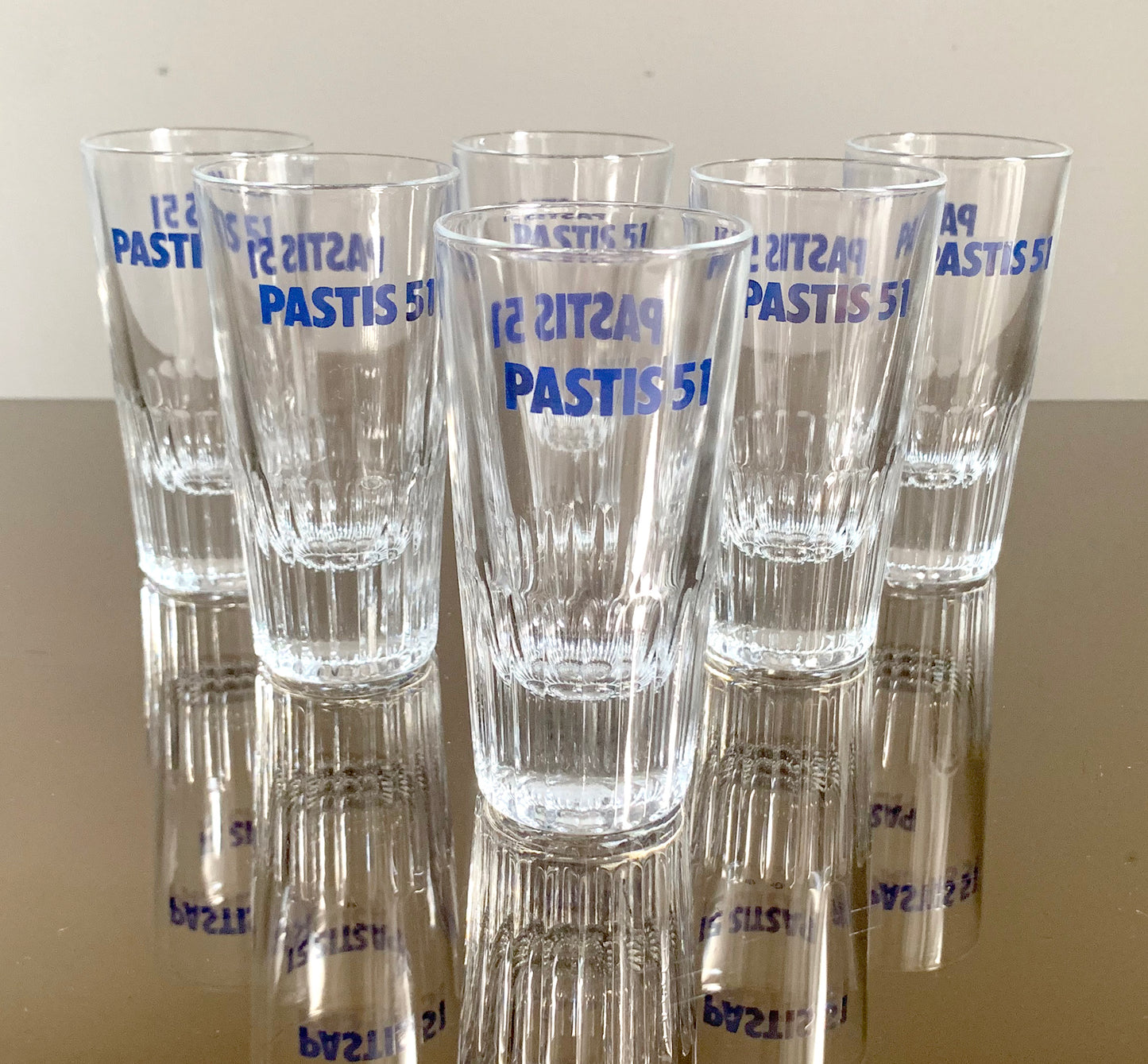 6 x Vintage French 'Pastis 51' Tumbler / Glasses Set, Boxed Set