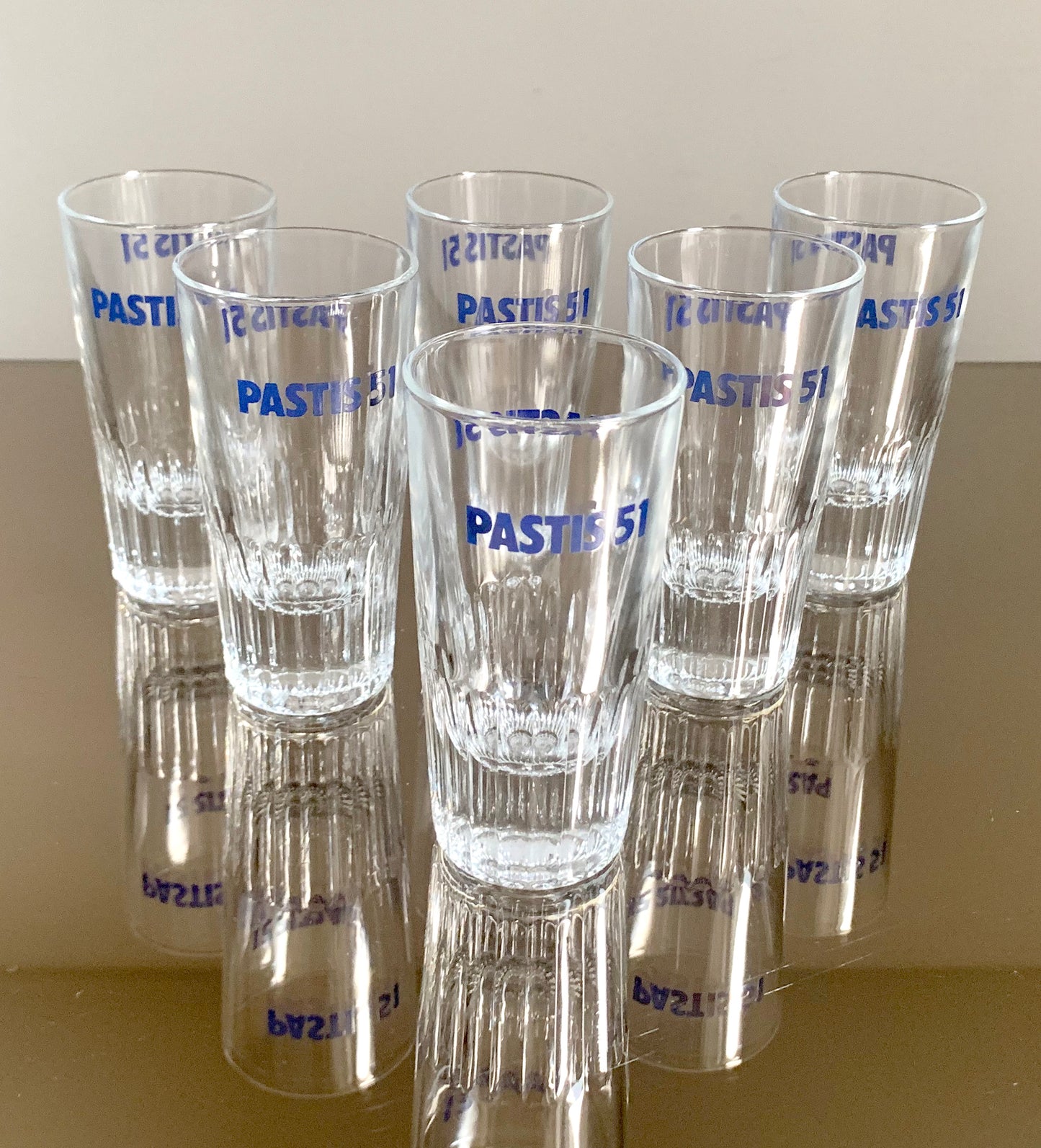 6 x Vintage French 'Pastis 51' Tumbler / Glasses Set, Boxed Set