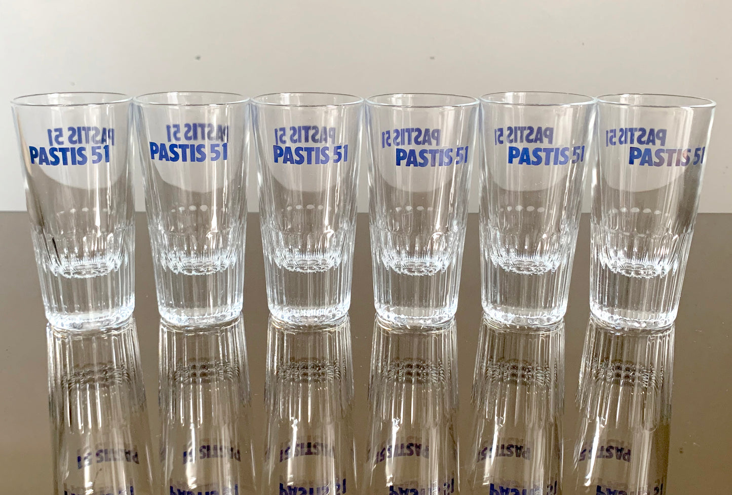 6 x Vintage French 'Pastis 51' Tumbler / Glasses Set, Boxed Set