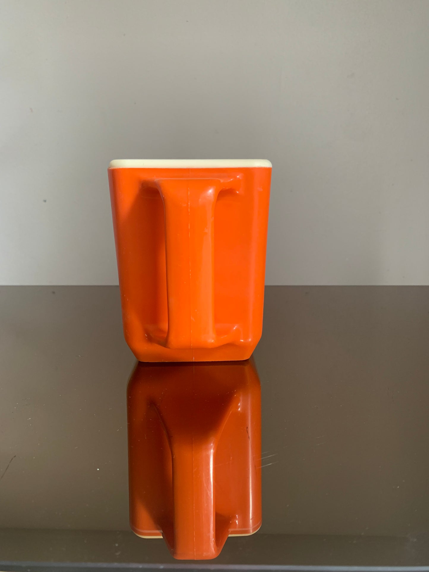 Vintage Orange Plastic French Carafe, Jug 'Pernod 45' - Rare Find!