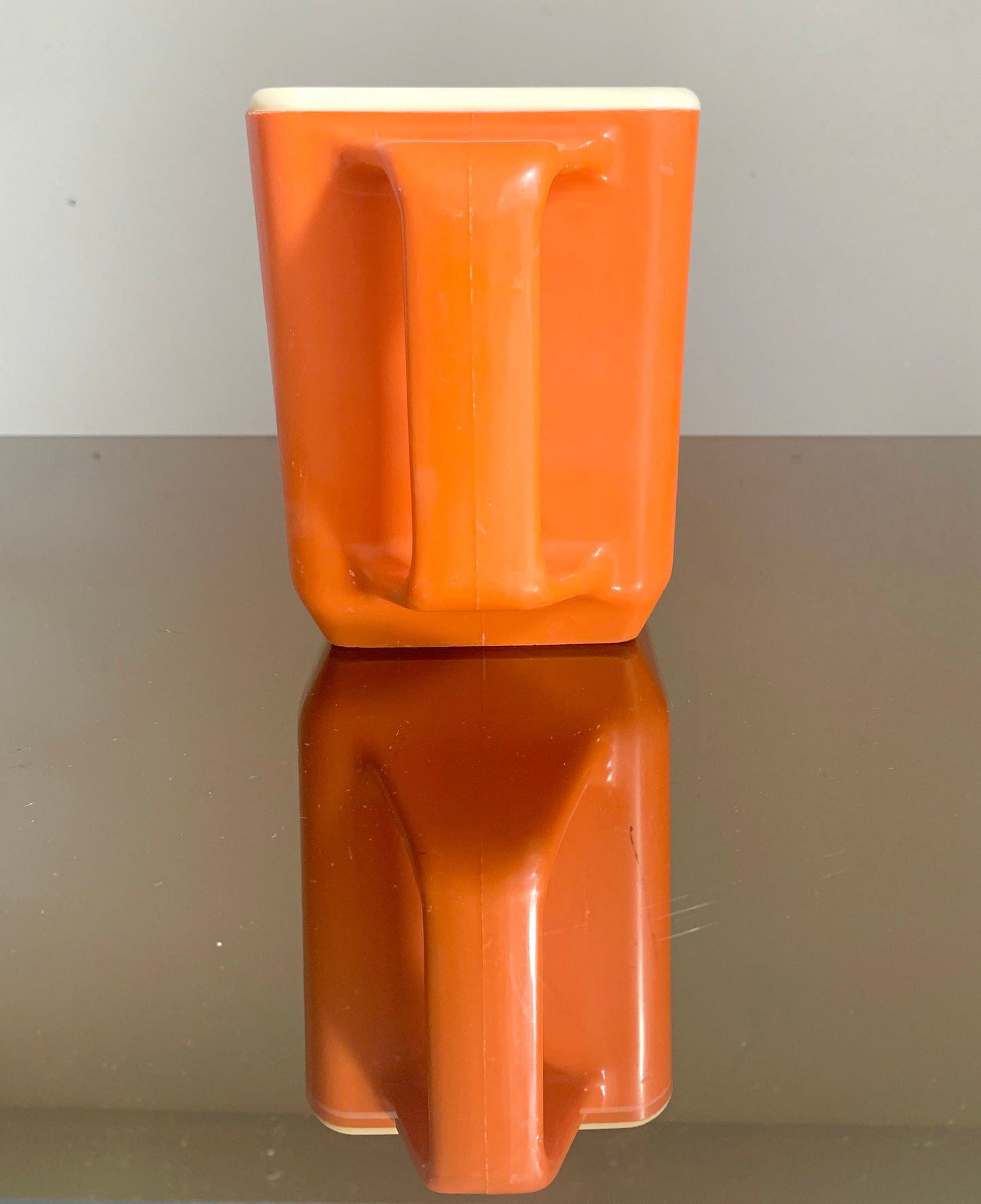 Vintage Orange Plastic French Carafe, Jug 'Pernod 45' - Rare Find!