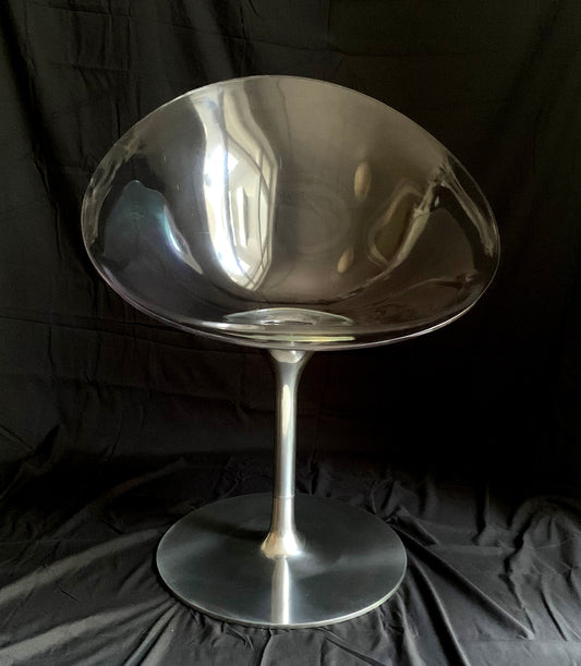 Kartell EroS Chair in Clear Polycarbonate, designed by Philippe Starck
