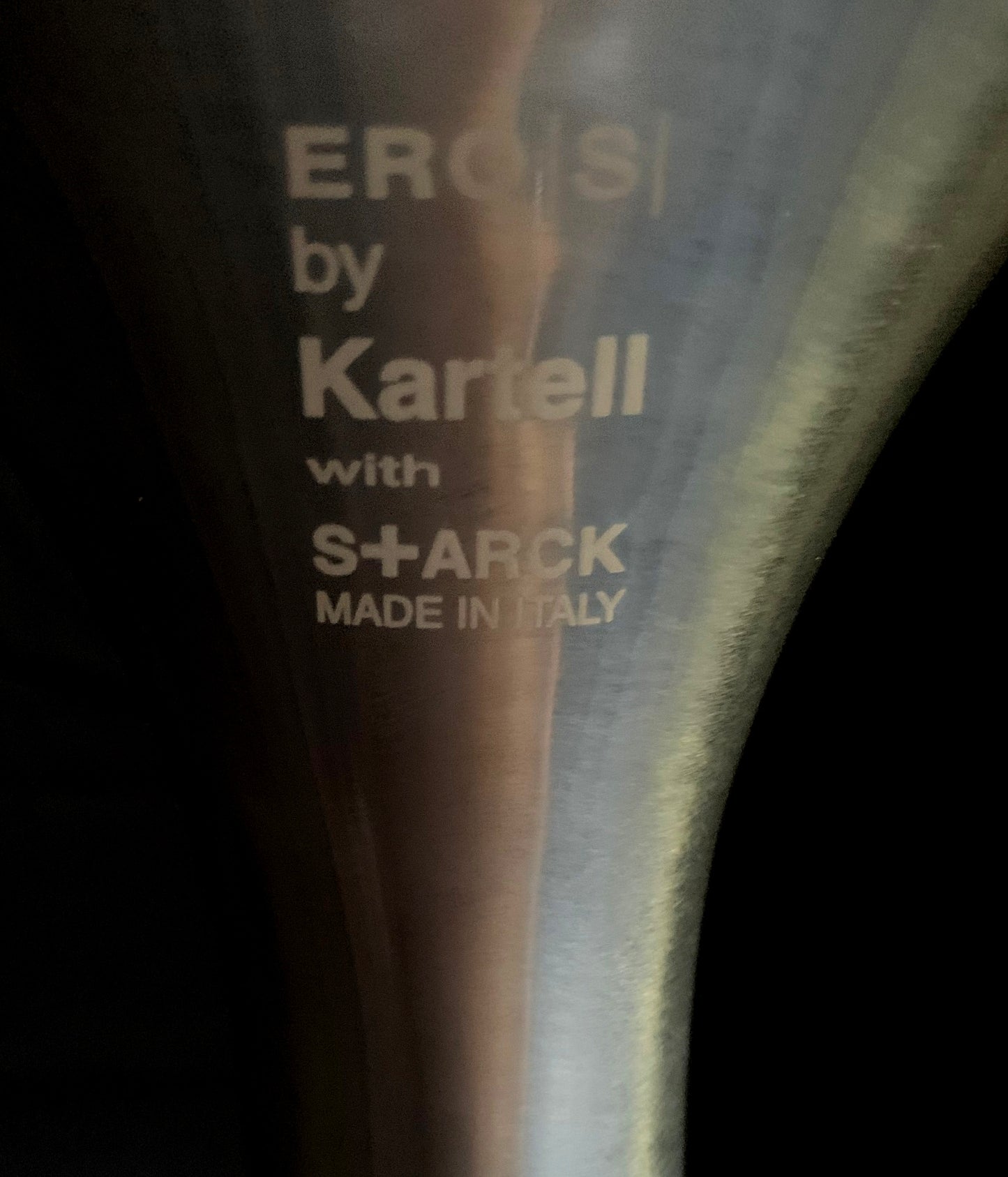 Kartell EroS Chair in Clear Polycarbonate, designed by Philippe Starck