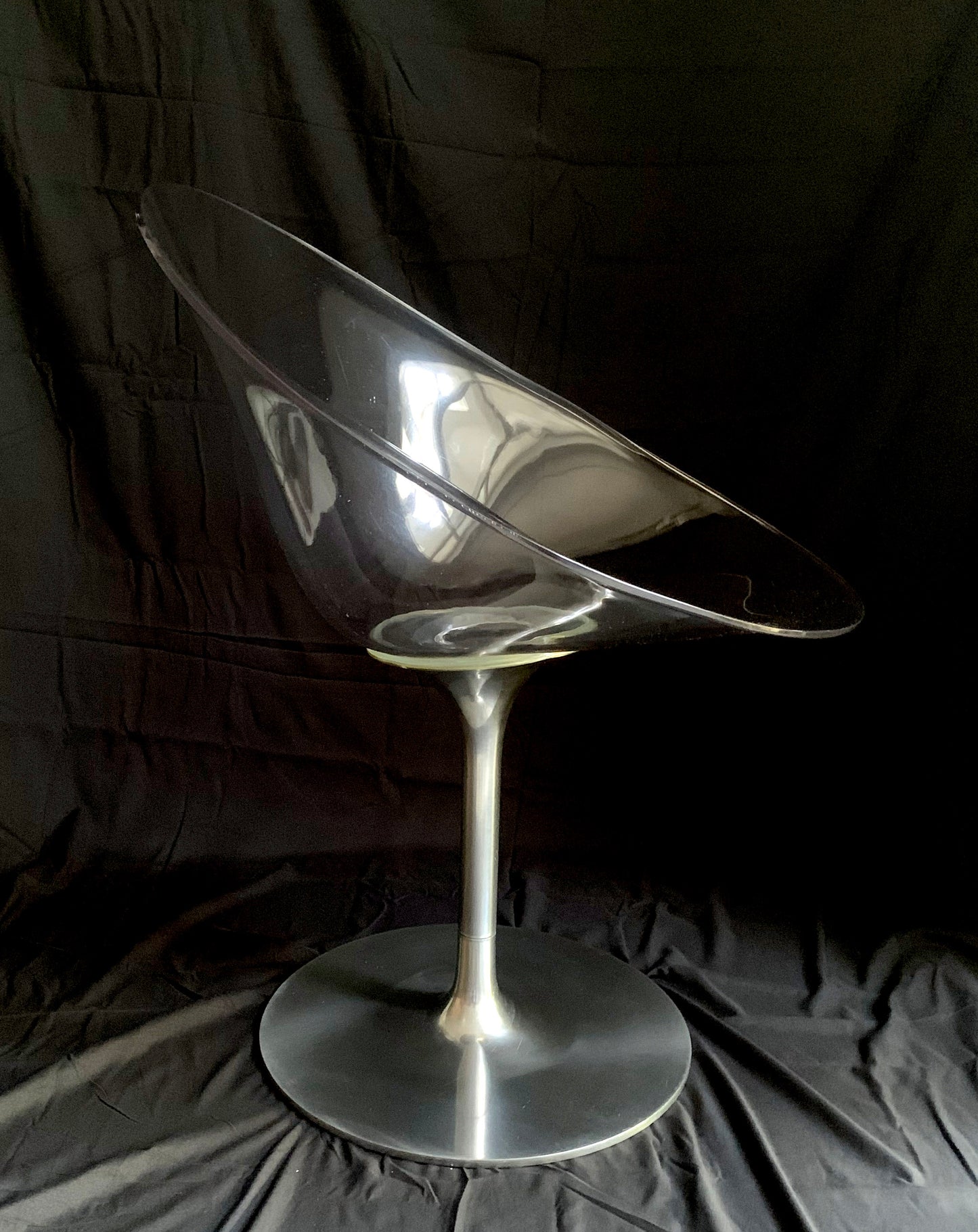 Kartell EroS Chair in Clear Polycarbonate, designed by Philippe Starck