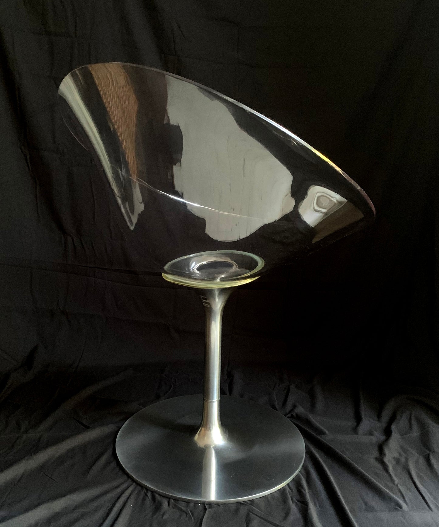 Kartell EroS Chair in Clear Polycarbonate, designed by Philippe Starck