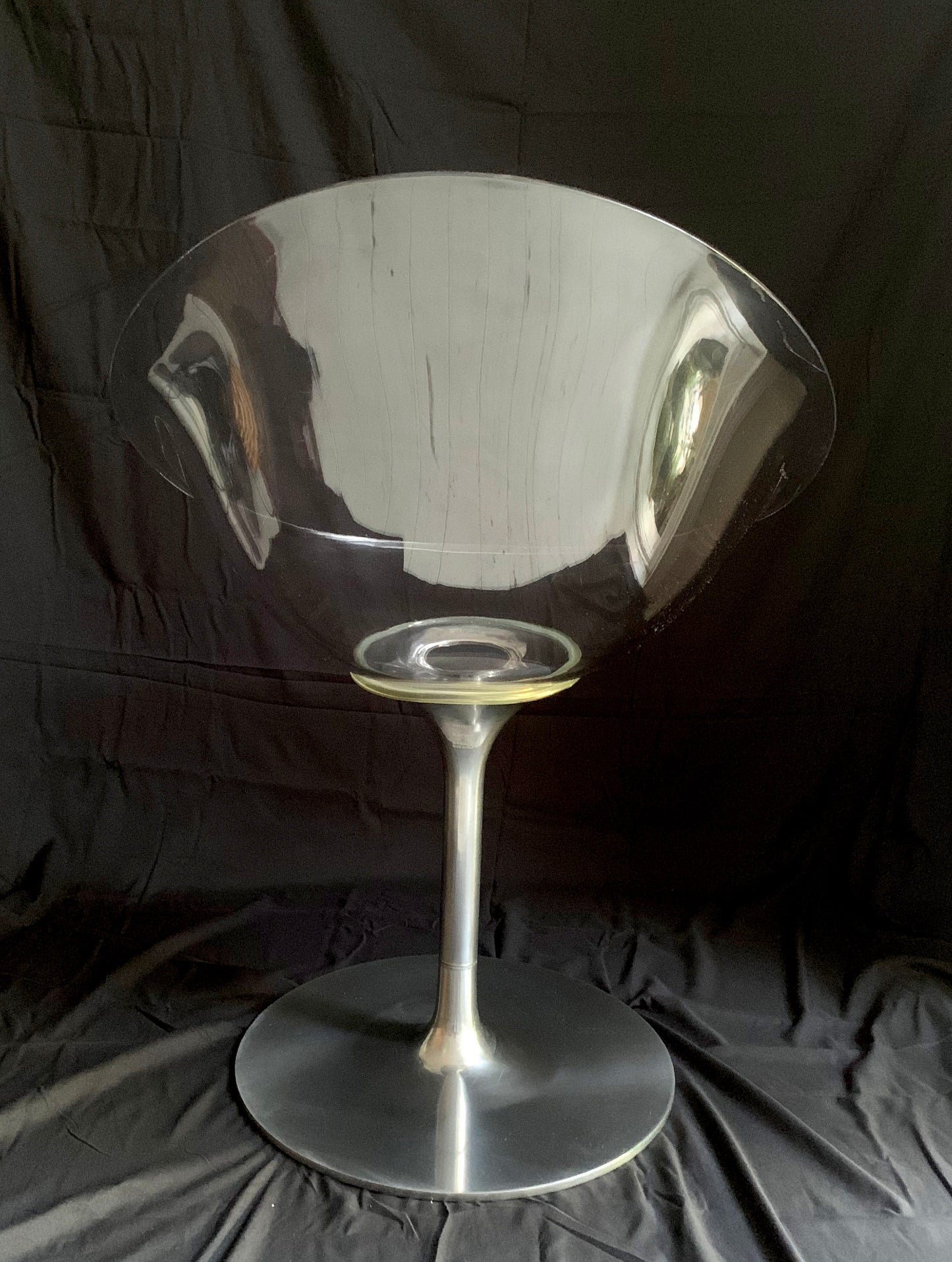 Kartell EroS Chair in Clear Polycarbonate, designed by Philippe Starck