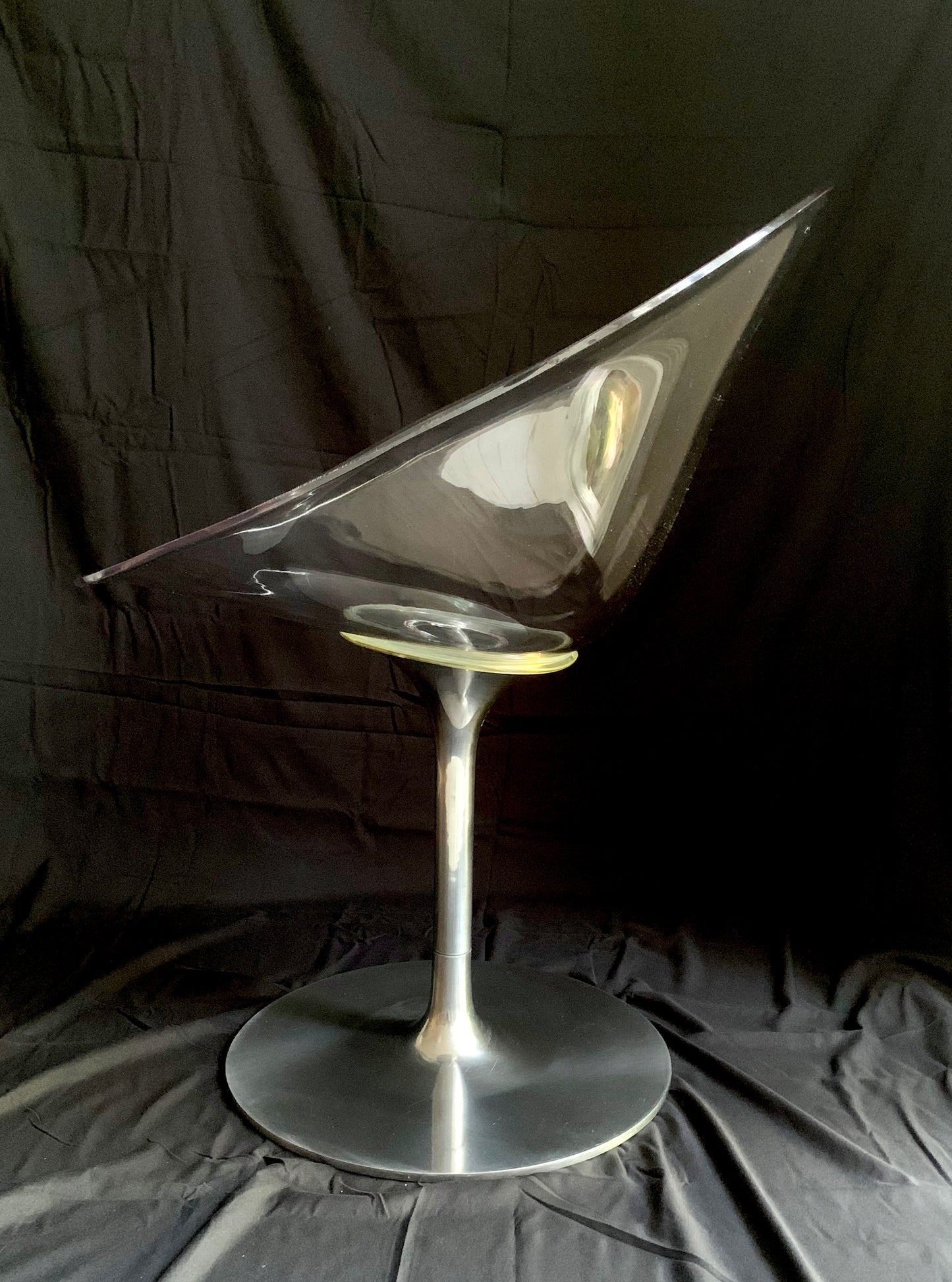 Kartell EroS Chair in Clear Polycarbonate, designed by Philippe Starck