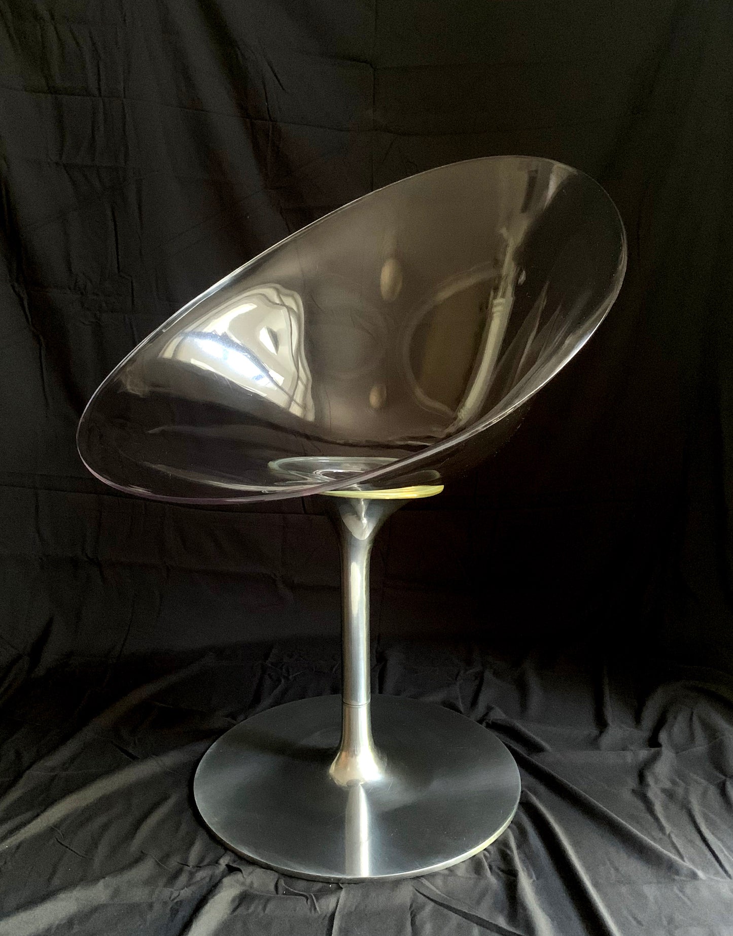 Kartell EroS Chair in Clear Polycarbonate, designed by Philippe Starck
