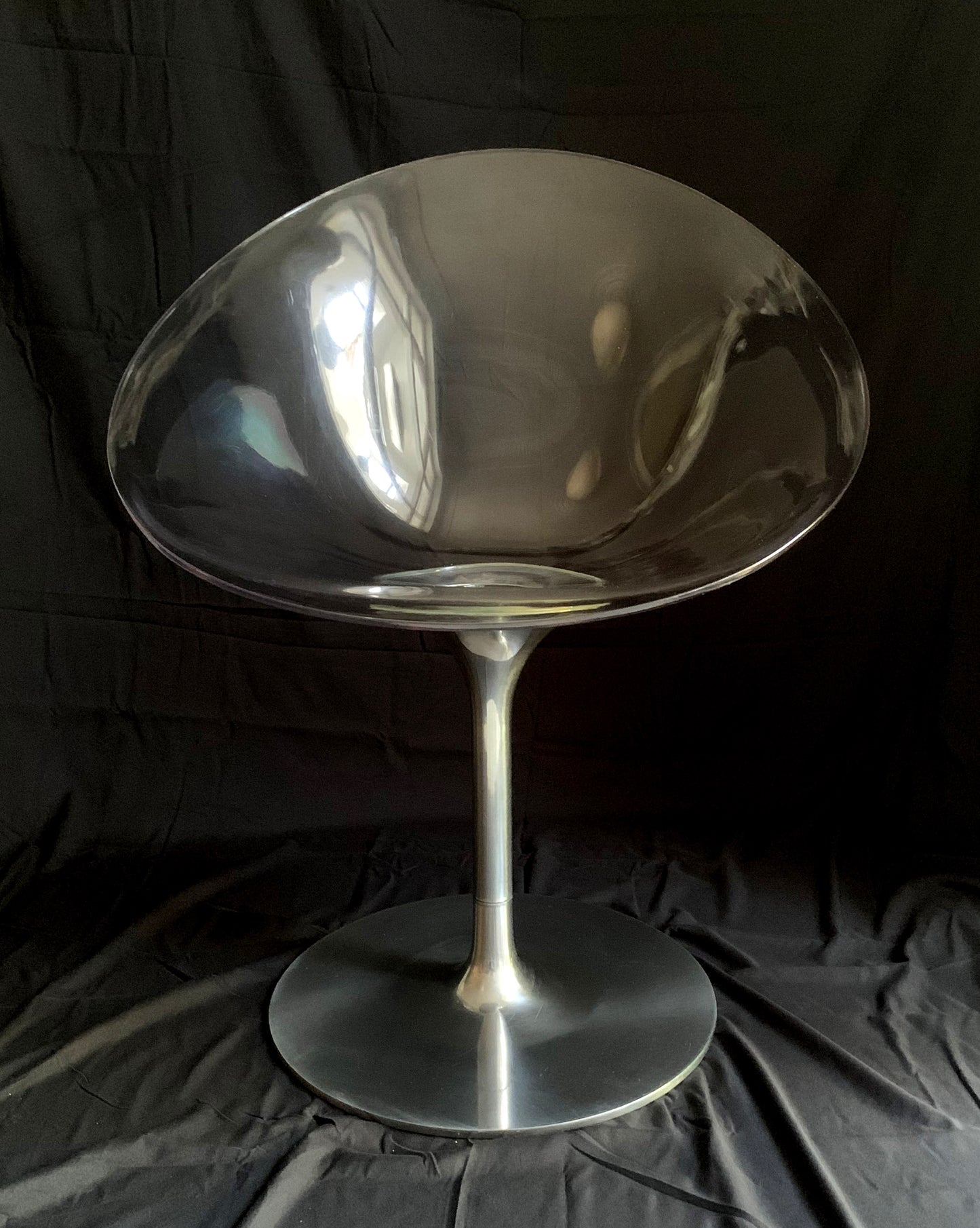 Kartell EroS Chair in Clear Polycarbonate, designed by Philippe Starck