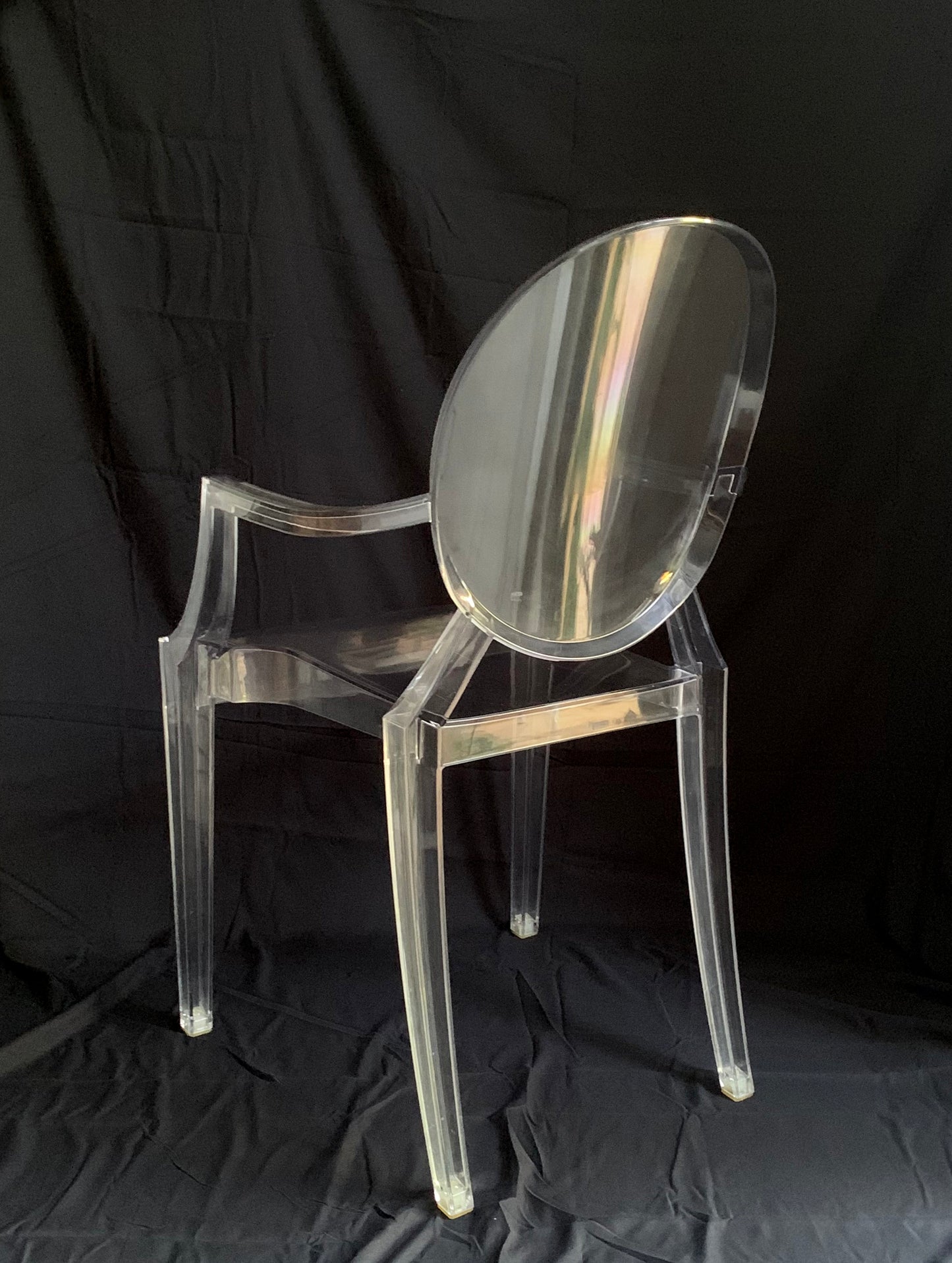 Kartell Louis Ghost Chair in Clear Polycarbonate, designed by Philippe Starck