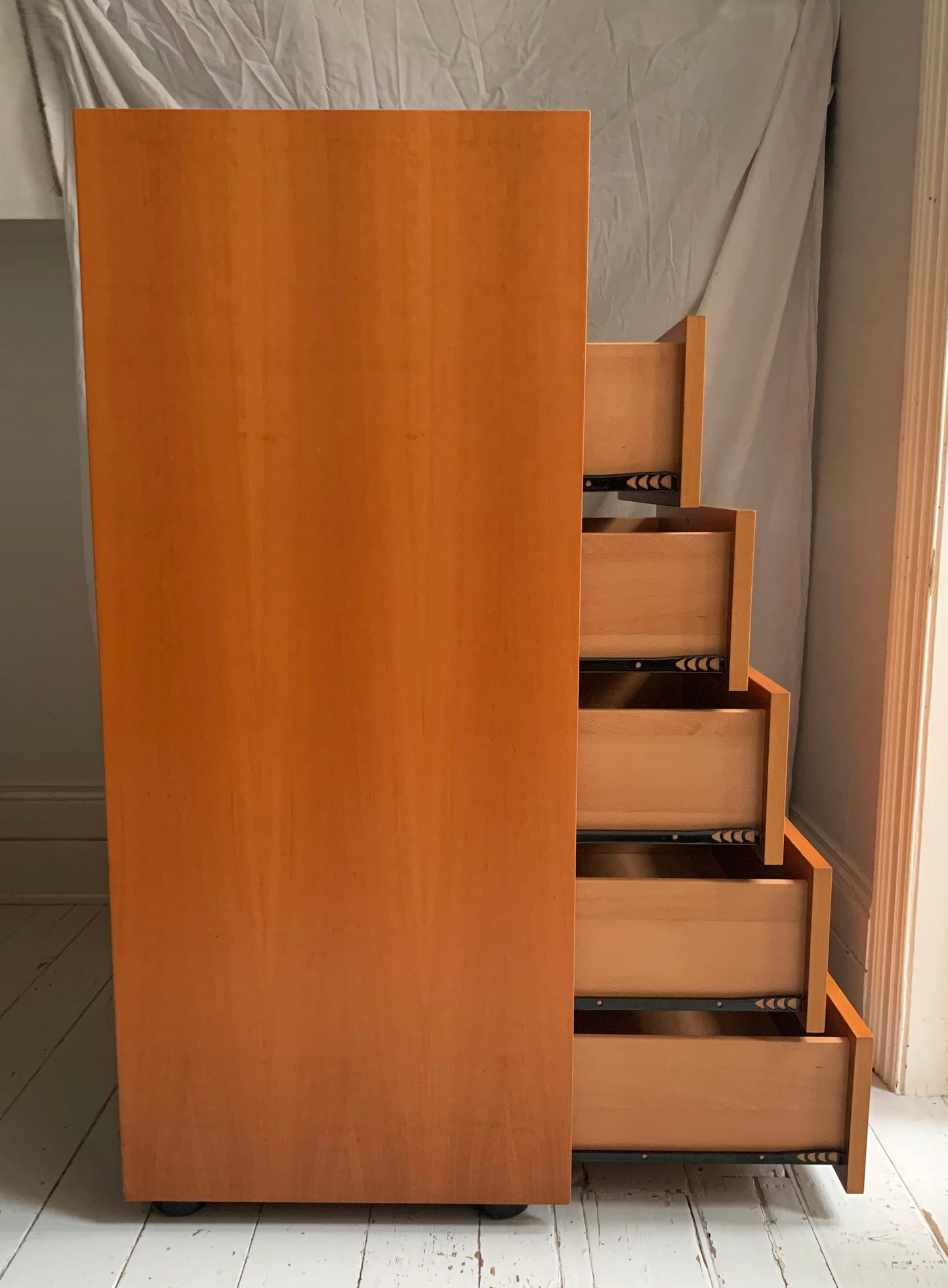 Large Six Drawer Chest / Drawers with Top Display Drawer; attributed to Poliform