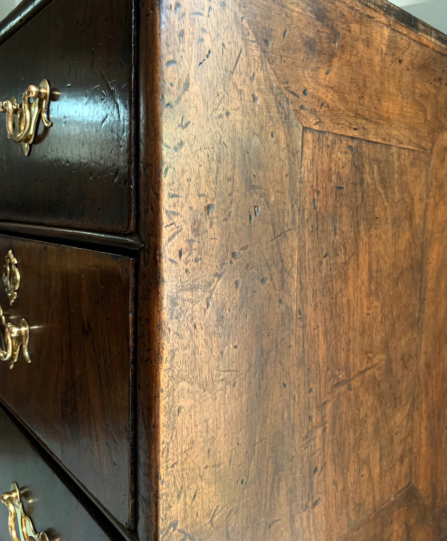 Stunning Antique Oak Four Drawer Chest of Drawers on Jacobean Style Stand