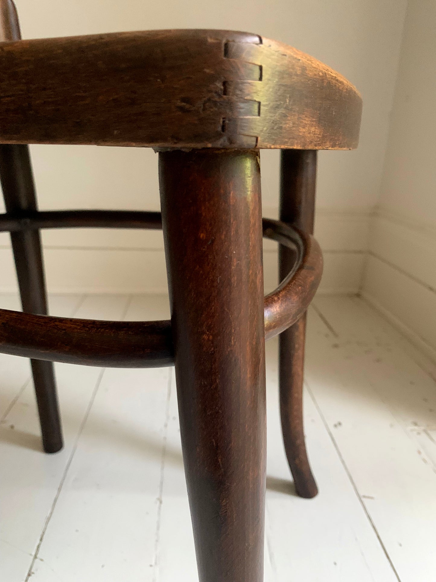 Antique Thonet Model No.56 Dining / Cafe Chair, Pressed Wood Seat with Amazing Patina