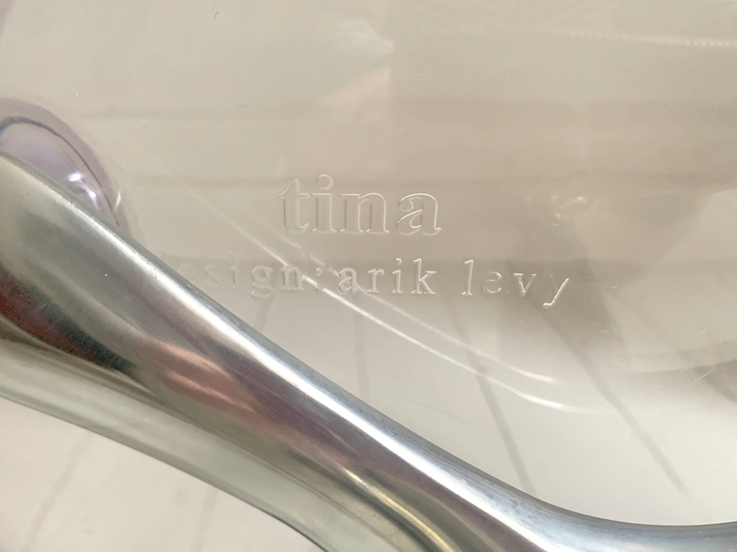 Clear 'Tina' Swivel Chair - Arik Levy for Softline - Polycarbonate Tulip Base