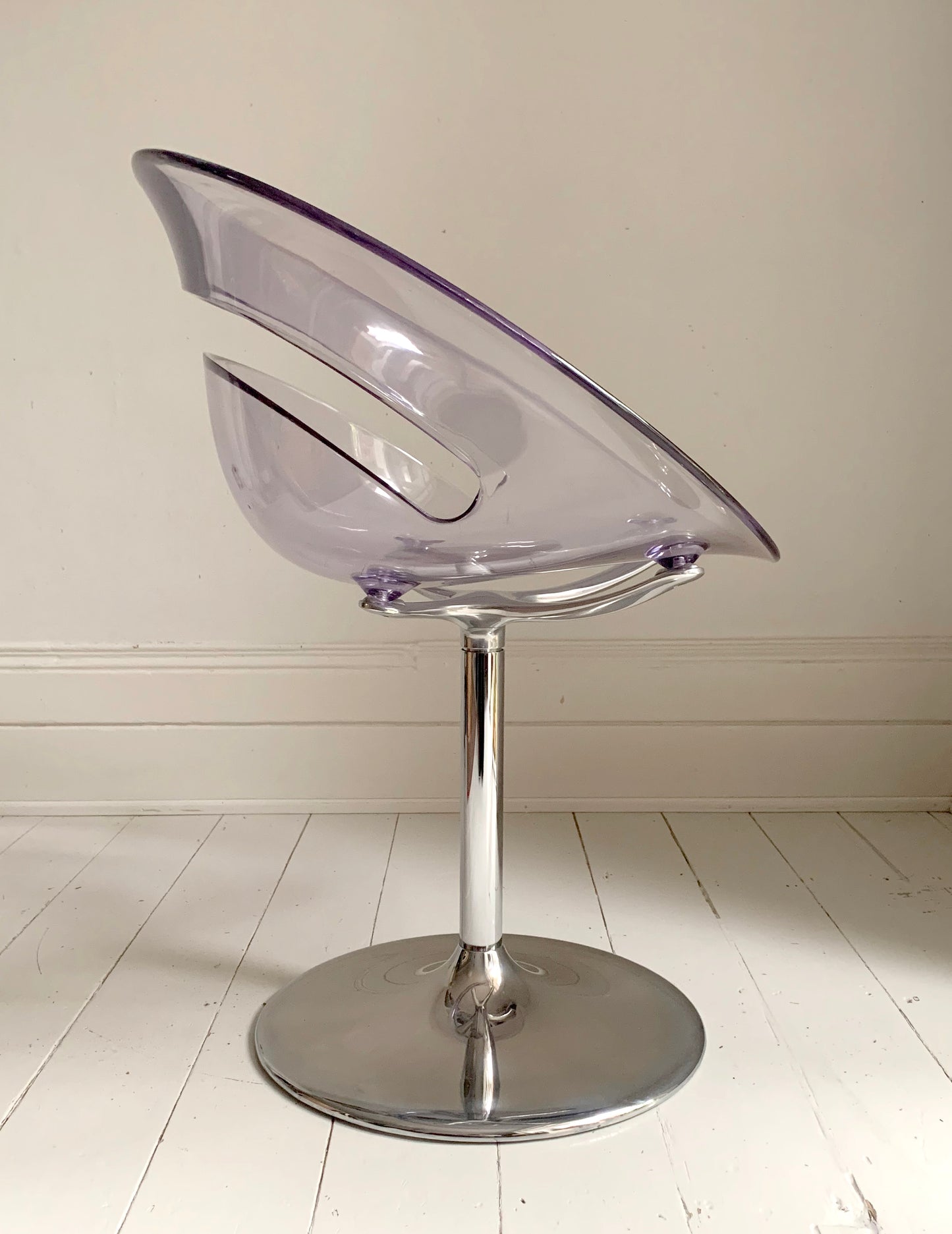 Clear 'Tina' Swivel Chair - Arik Levy for Softline - Polycarbonate Tulip Base