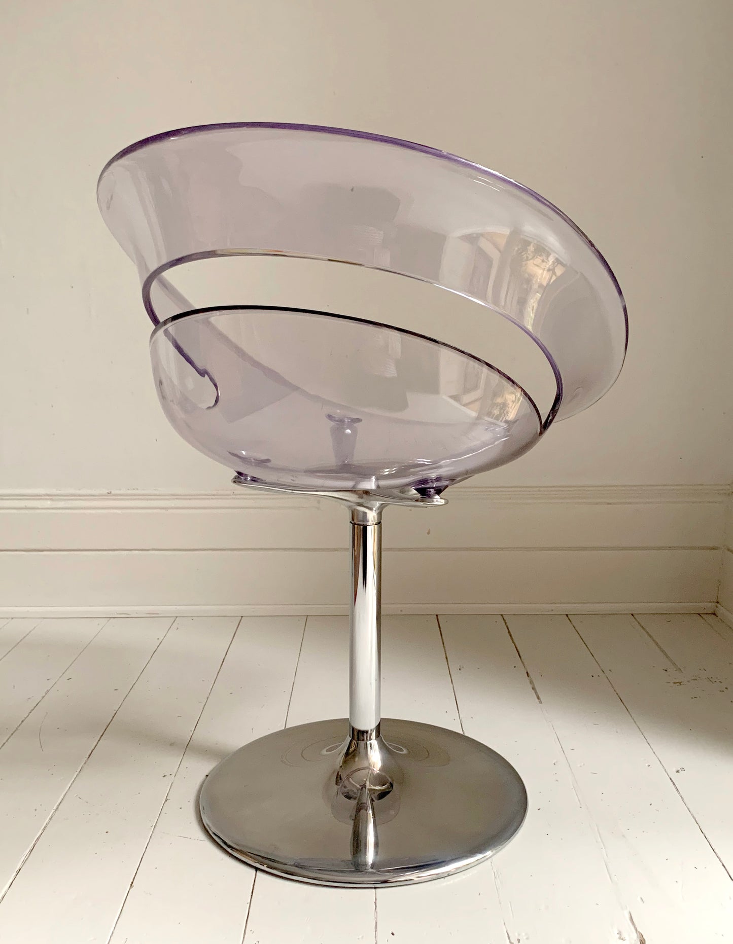 Clear 'Tina' Swivel Chair - Arik Levy for Softline - Polycarbonate Tulip Base