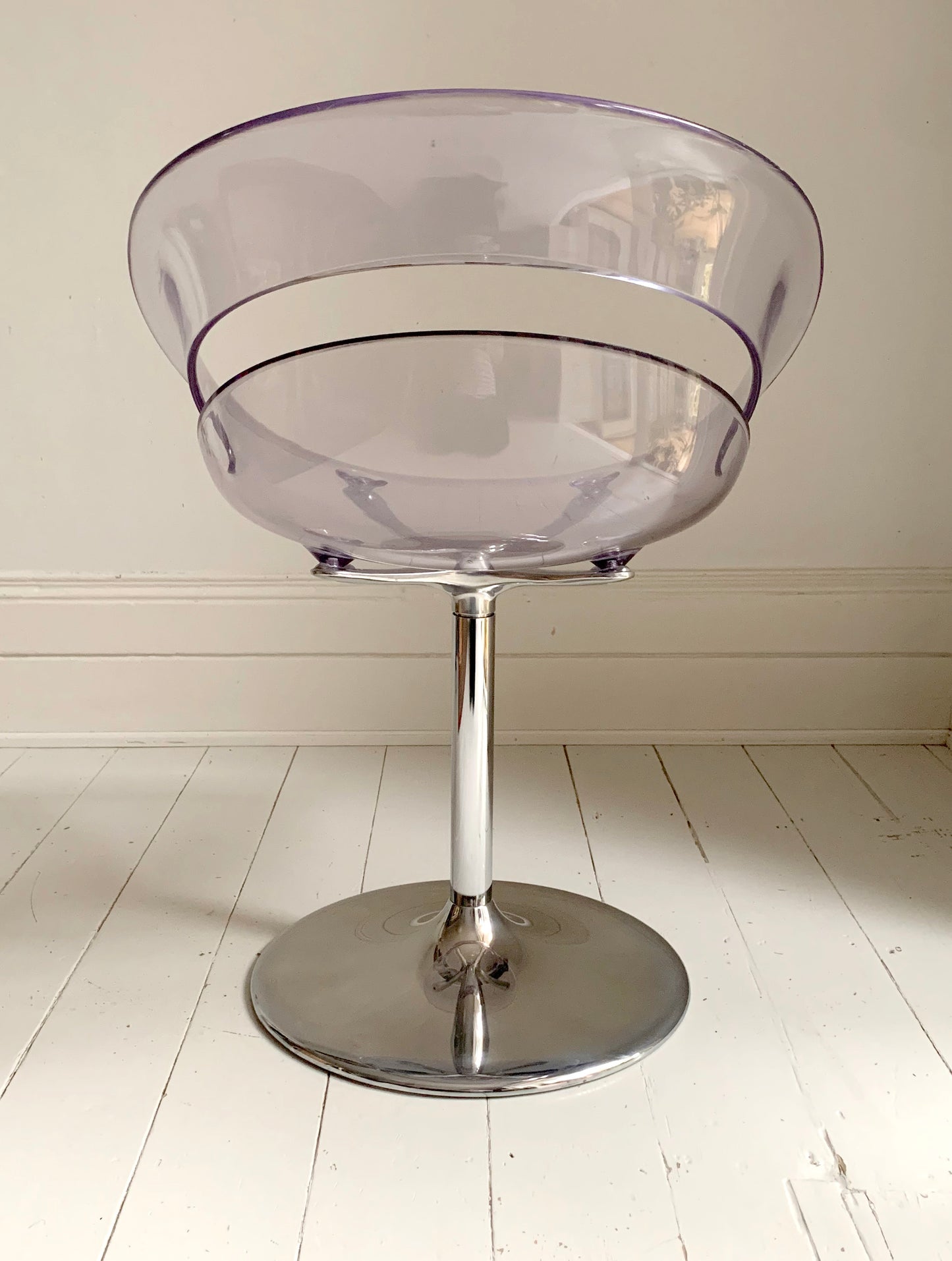 Clear 'Tina' Swivel Chair - Arik Levy for Softline - Polycarbonate Tulip Base