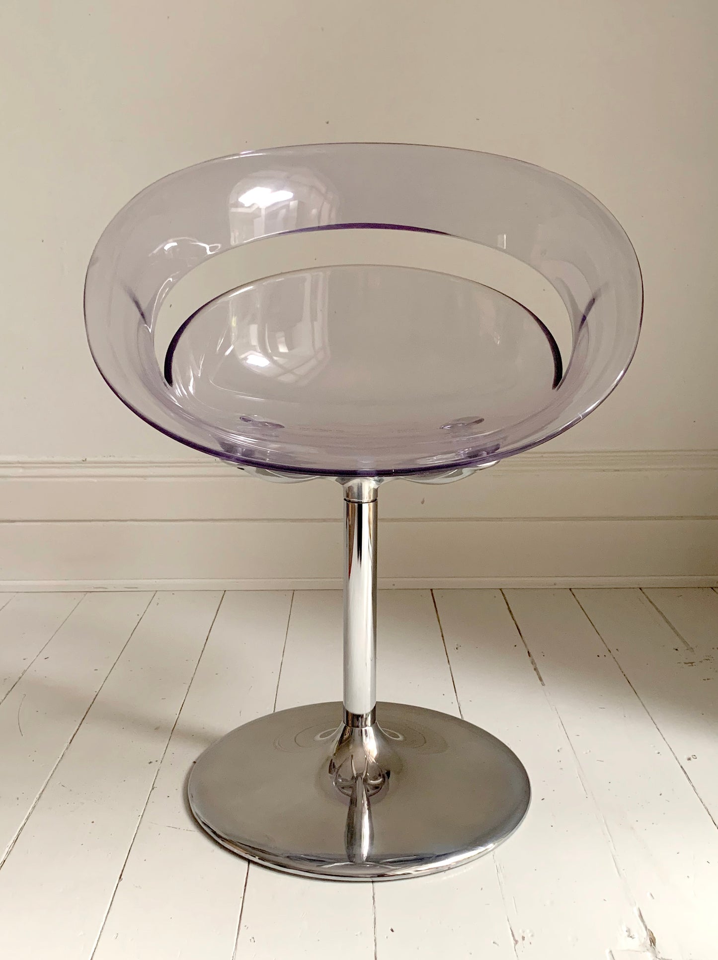 Clear 'Tina' Swivel Chair - Arik Levy for Softline - Polycarbonate Tulip Base