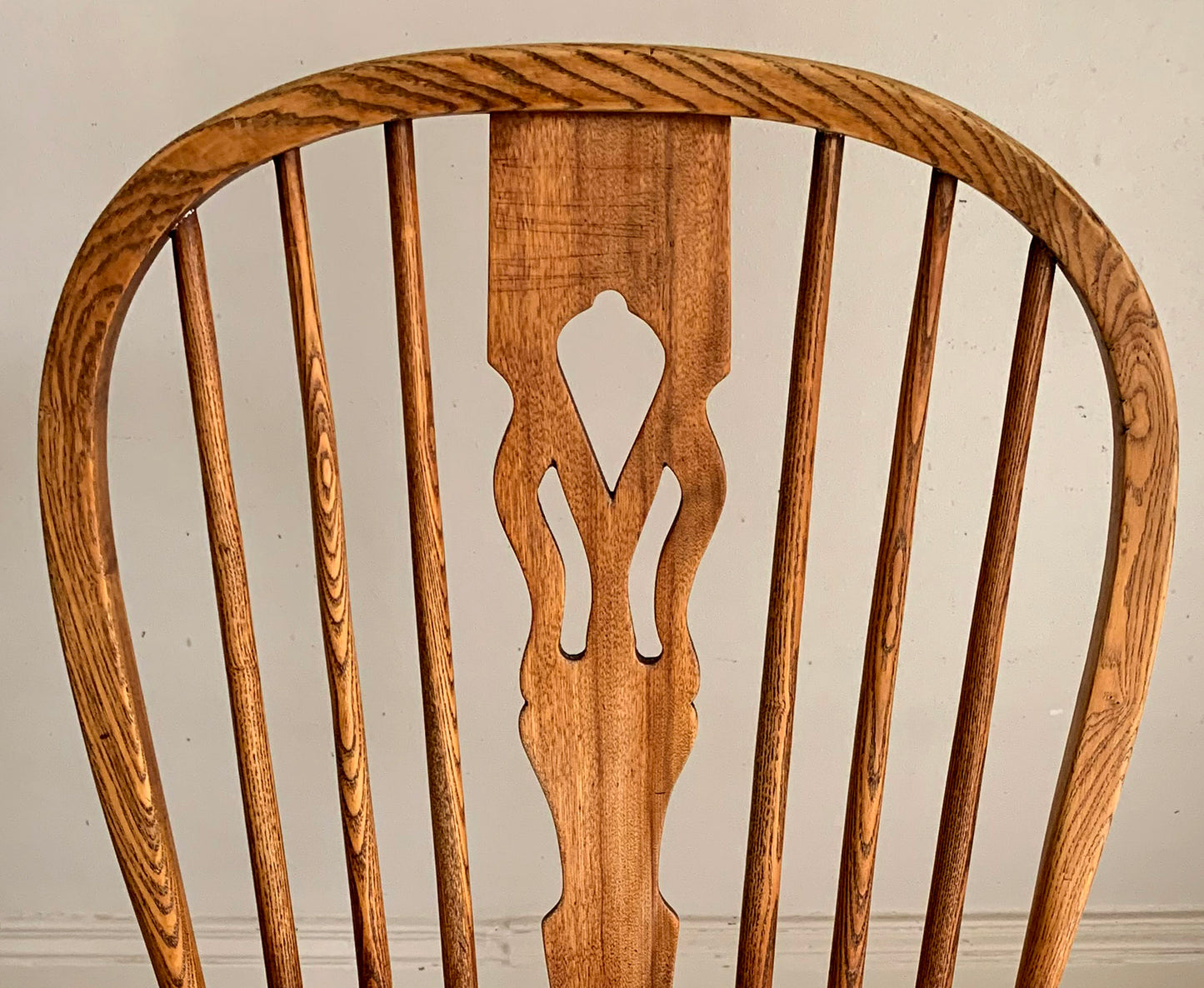 Antique Victorian Ash & Elm Windsor High Back Armchair
